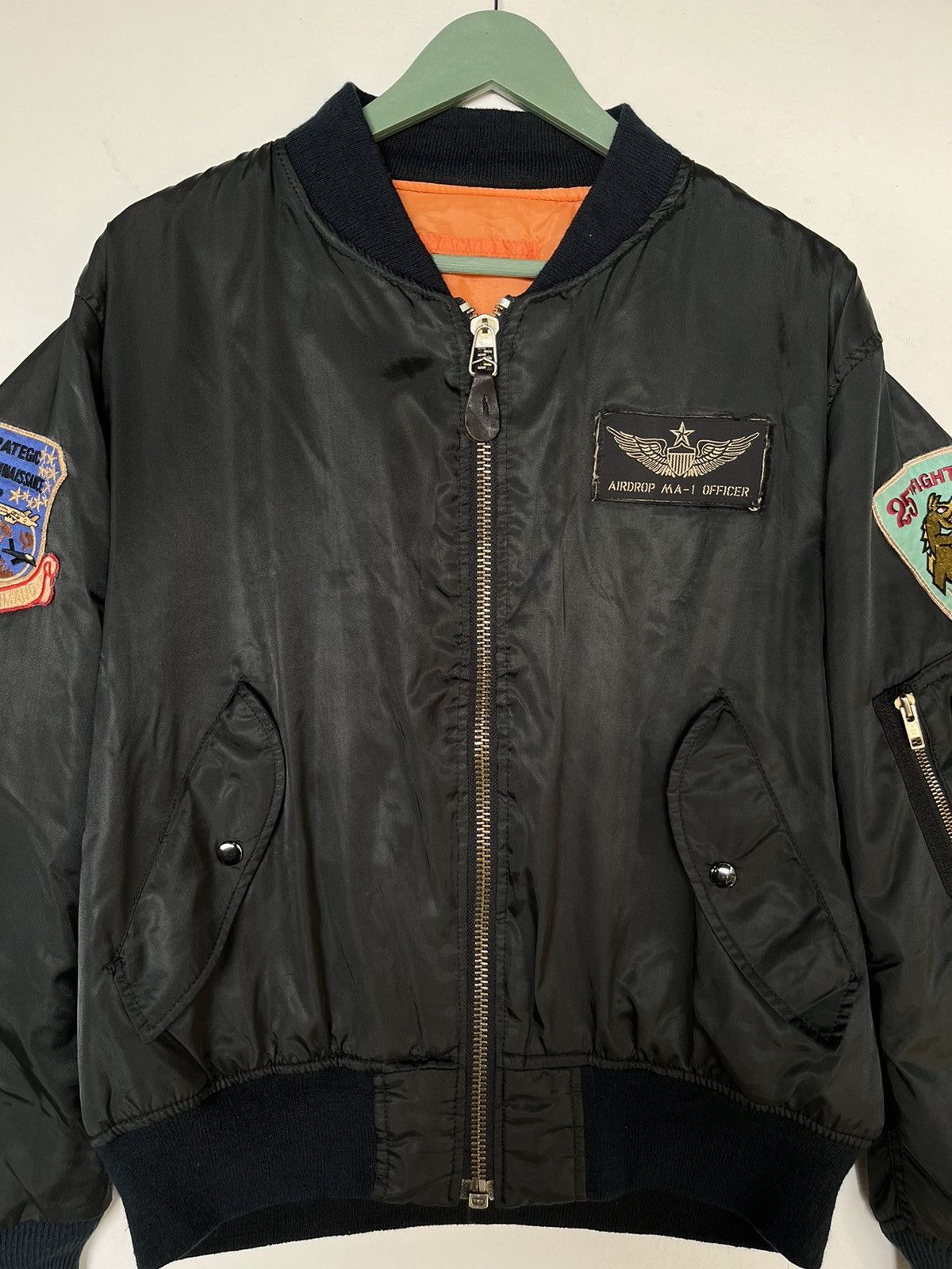 Alpha Industries Vintage Reversible Airdrop MA-1 Officer Bomber Jacket Size US M / EU 48-50 / 2 - 4 Thumbnail