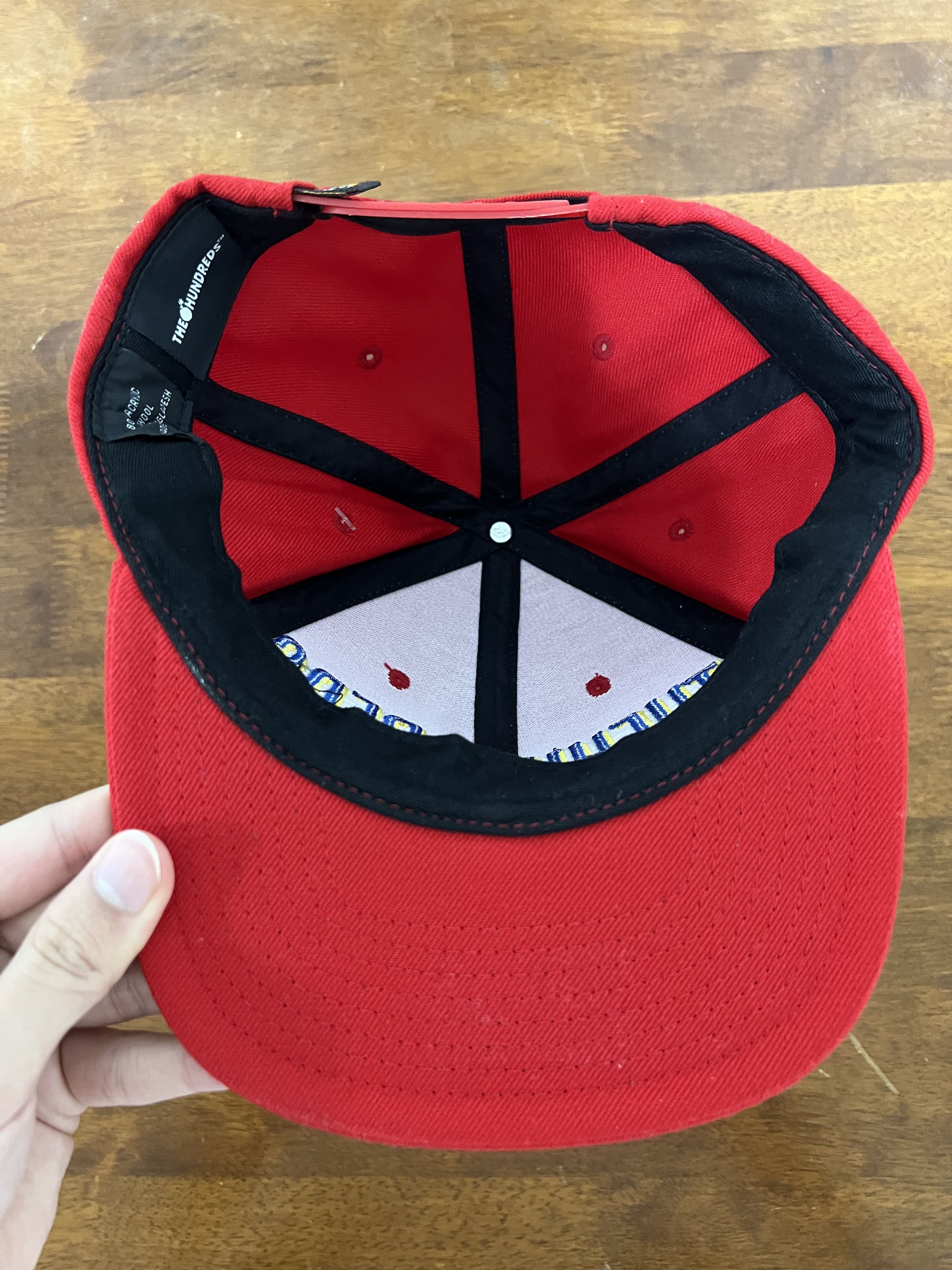 The Hundreds 💚 The Hundreds Embroidered Logo Hat Red NEW Size ONE SIZE - 5 Thumbnail