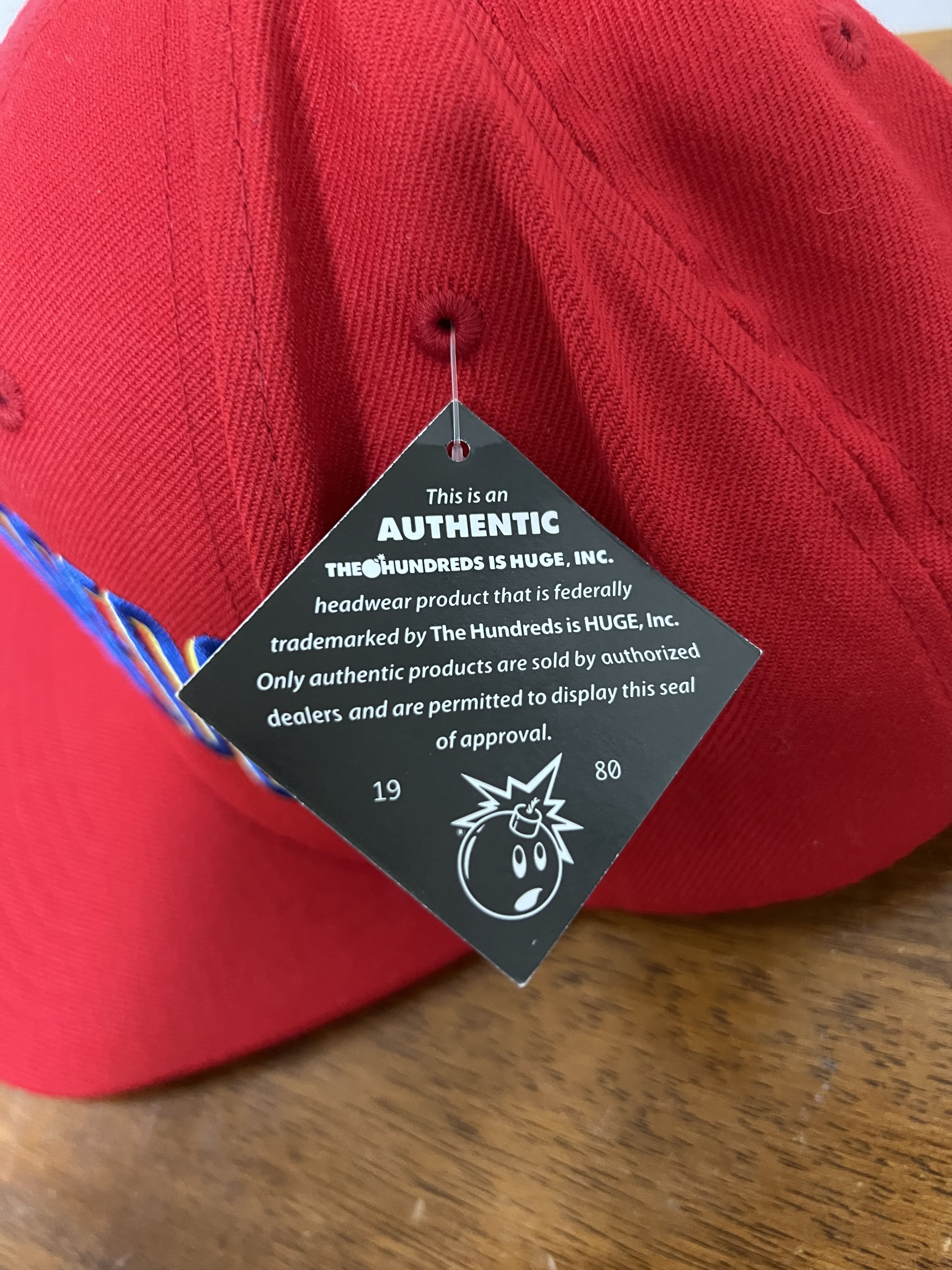 The Hundreds 💚 The Hundreds Embroidered Logo Hat Red NEW Size ONE SIZE - 4 Thumbnail