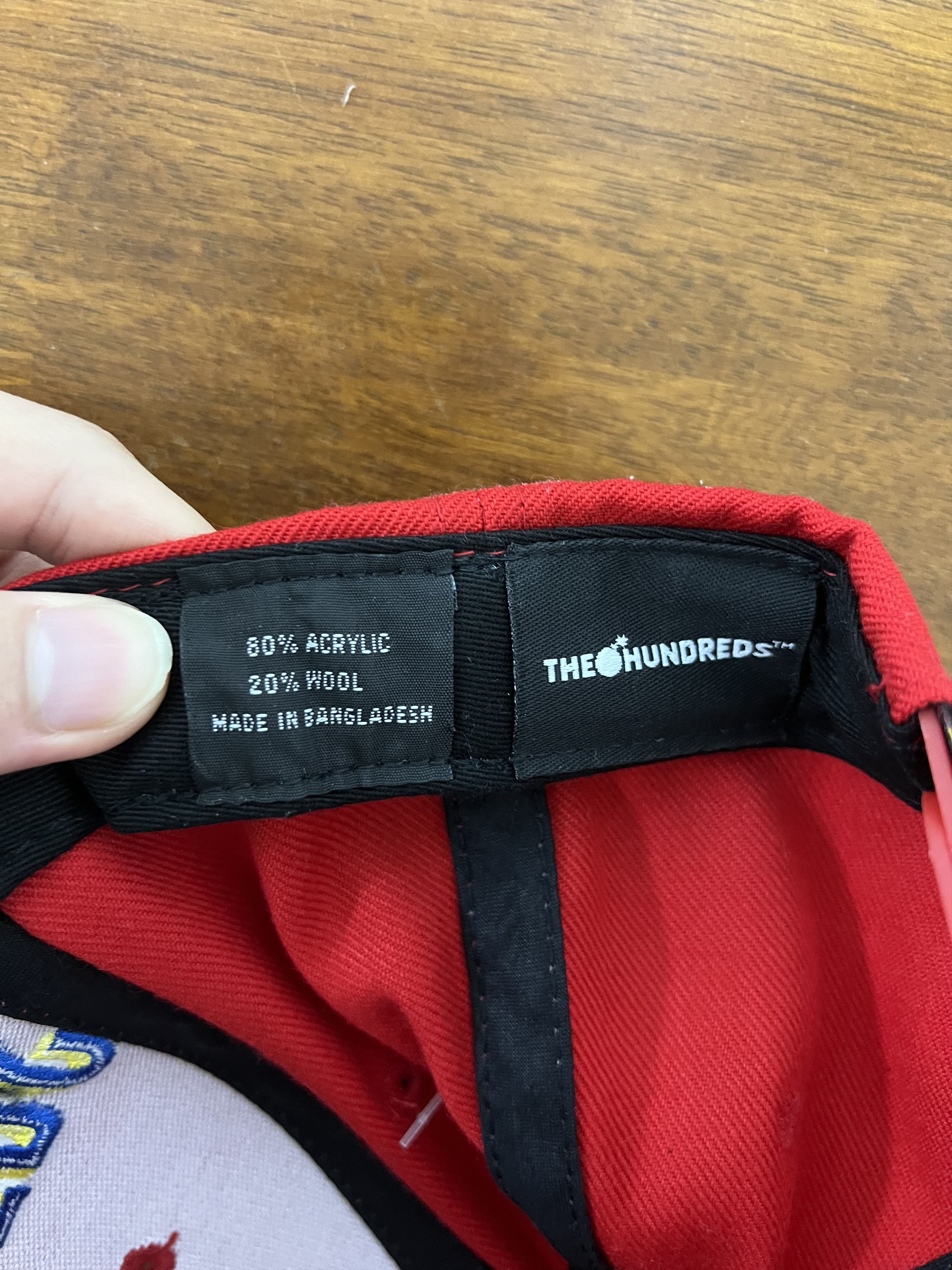 The Hundreds 💚 The Hundreds Embroidered Logo Hat Red NEW Size ONE SIZE - 7 Thumbnail
