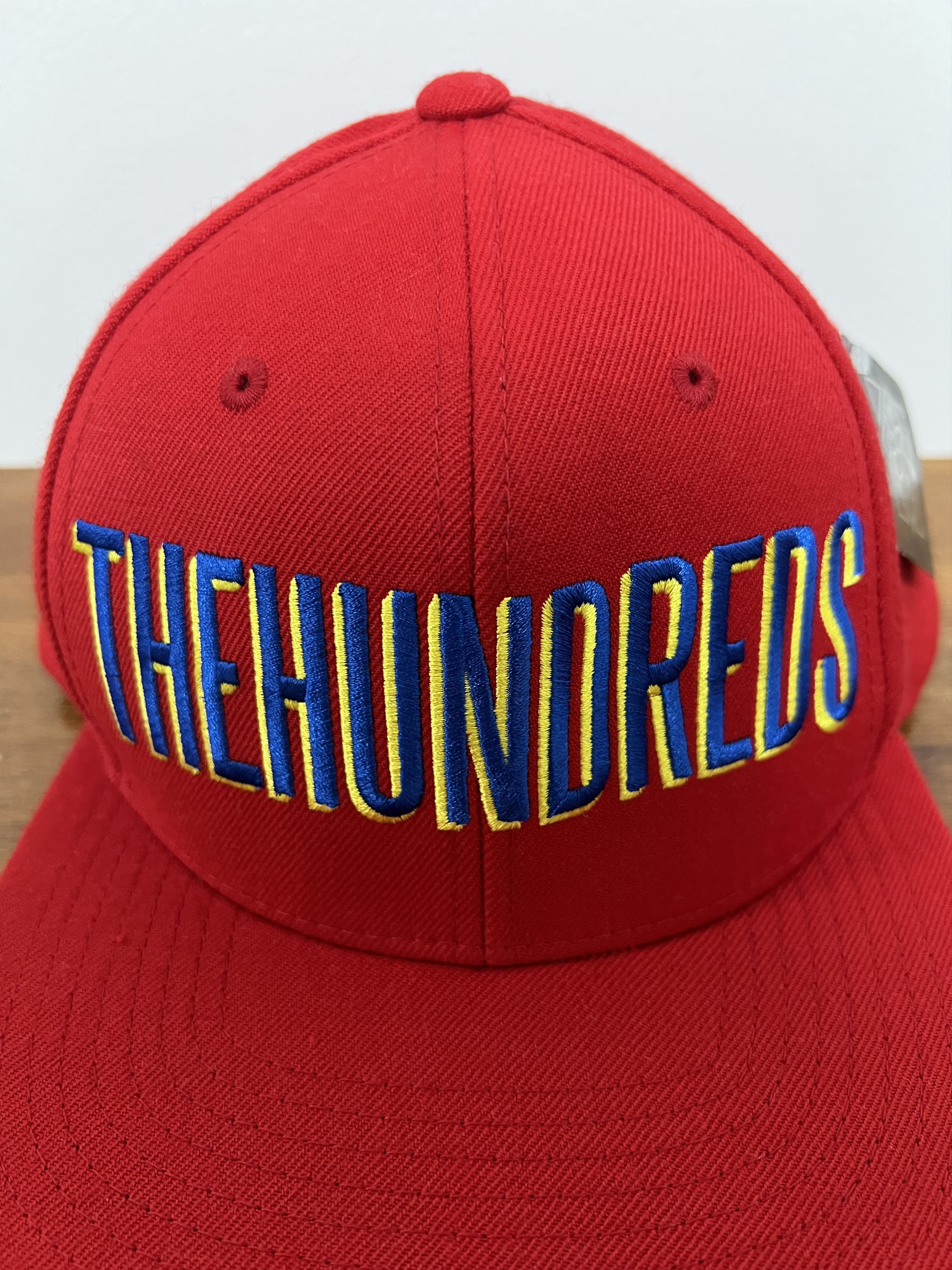 The Hundreds 💚 The Hundreds Embroidered Logo Hat Red NEW Size ONE SIZE - 2 Thumbnail