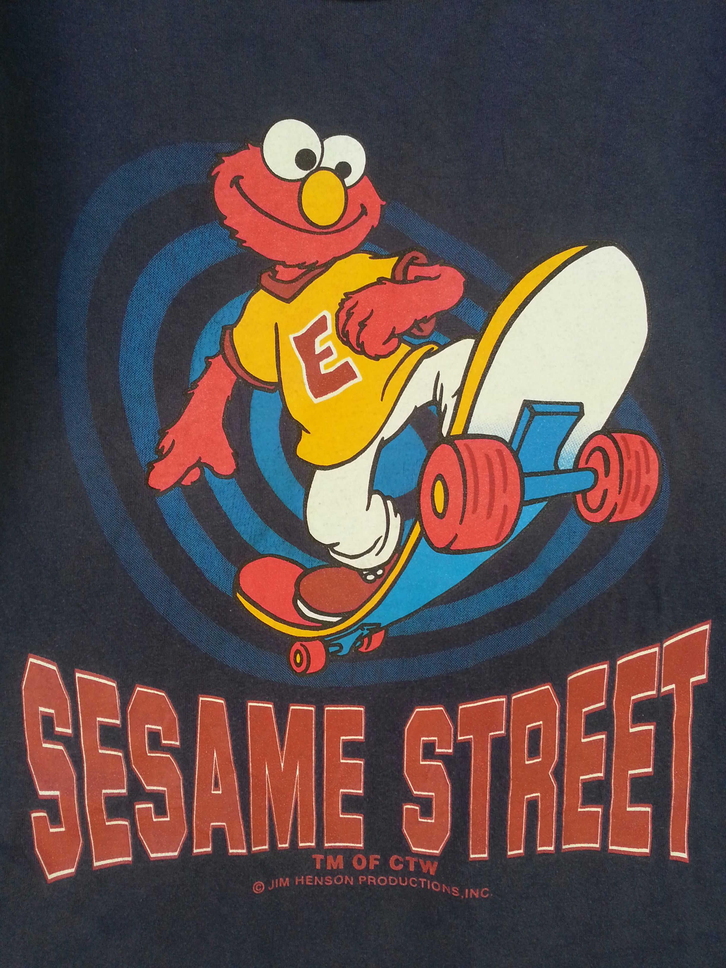Cartoon Network Rare!!! VINTAGE SESAME STREET ELMO SHORT SLEEVE T SHIRT Size US M / EU 48-50 / 2 - 7 Thumbnail