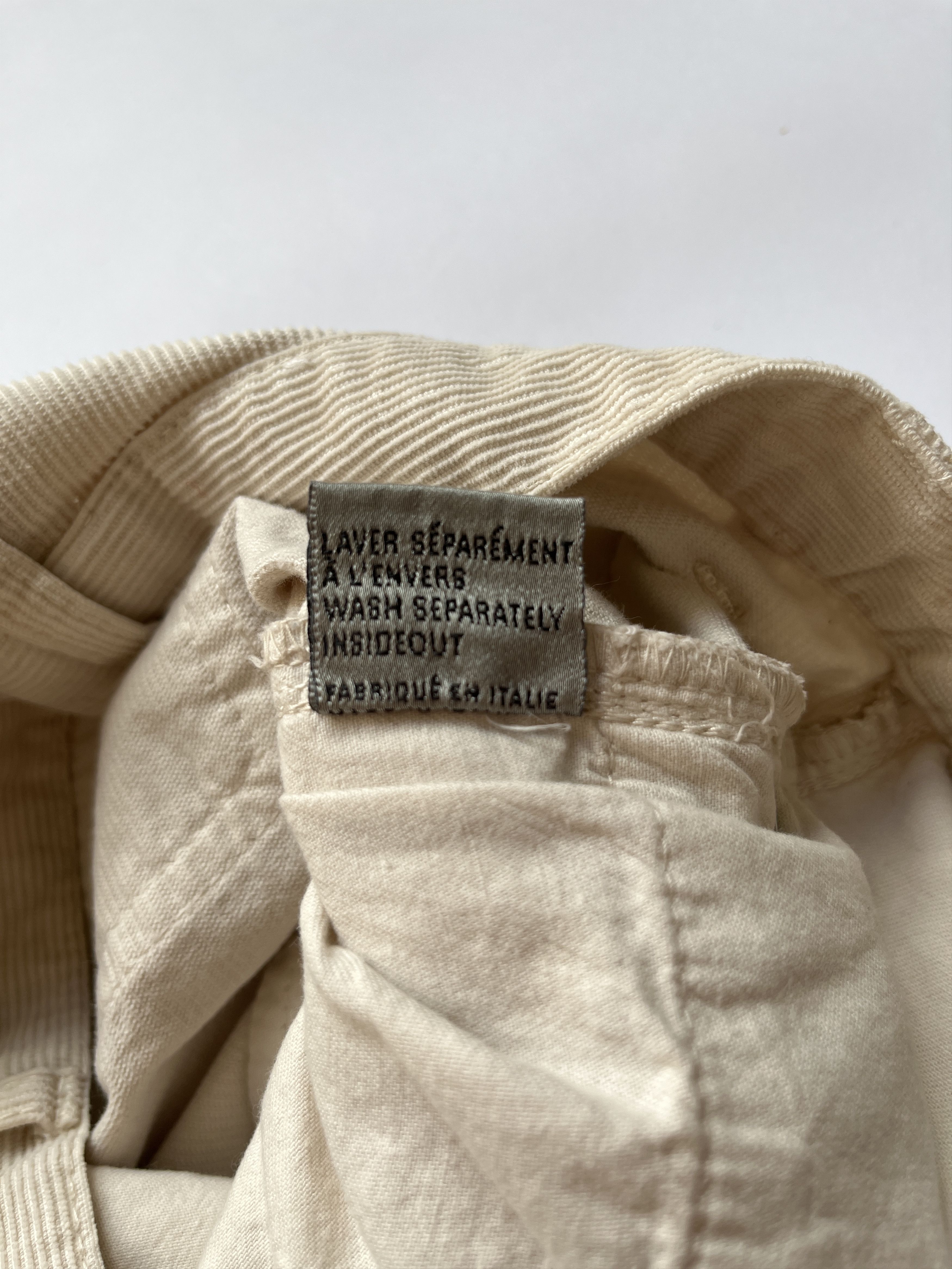 Dior × Hedi Slimane ⚡️QUICK SALE⚡️Dior by Hedi Slimane Beige Corduroy Pants Size US 29 - 4 Thumbnail