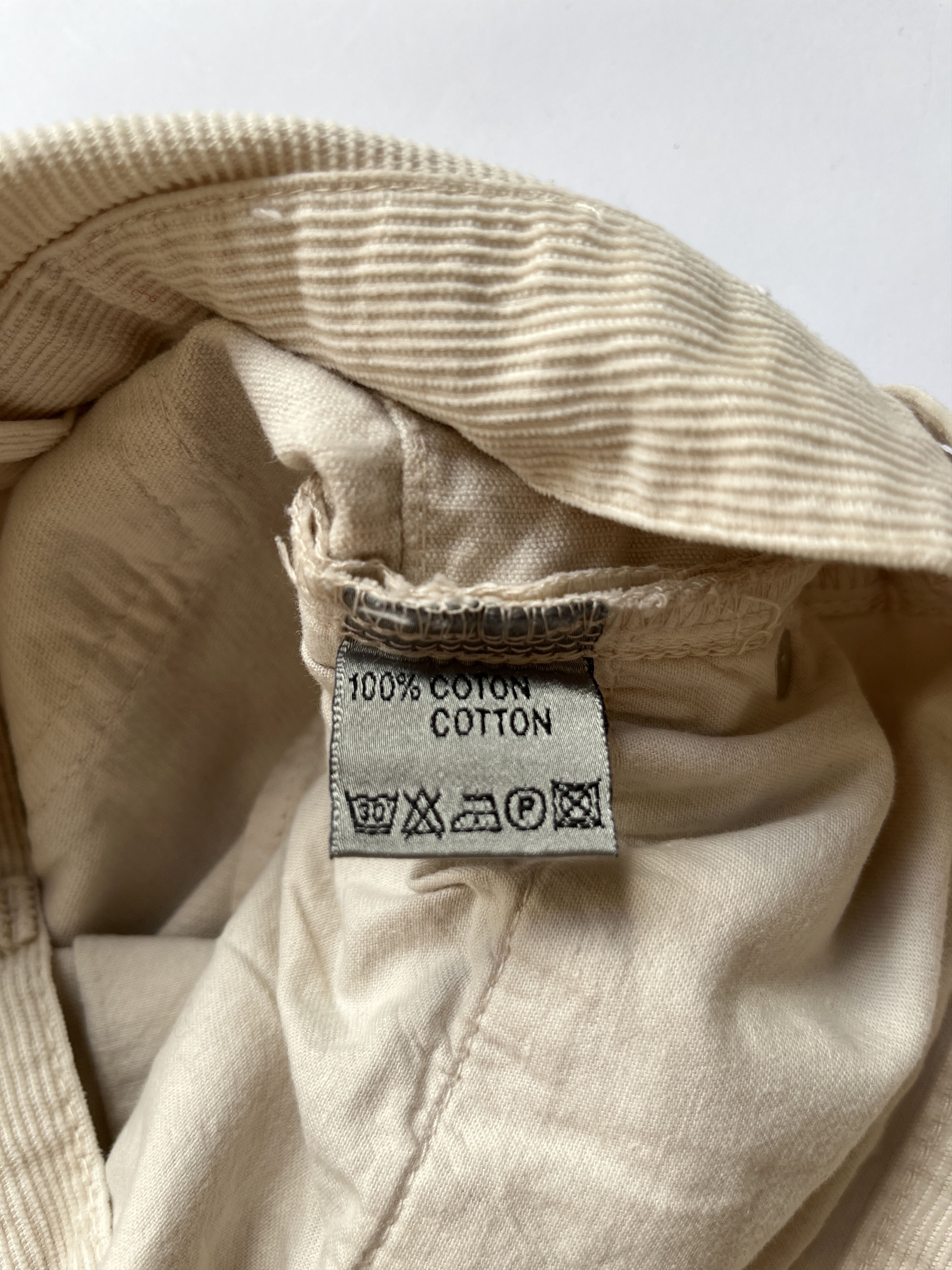 Dior × Hedi Slimane ⚡️QUICK SALE⚡️Dior by Hedi Slimane Beige Corduroy Pants Size US 29 - 5 Thumbnail