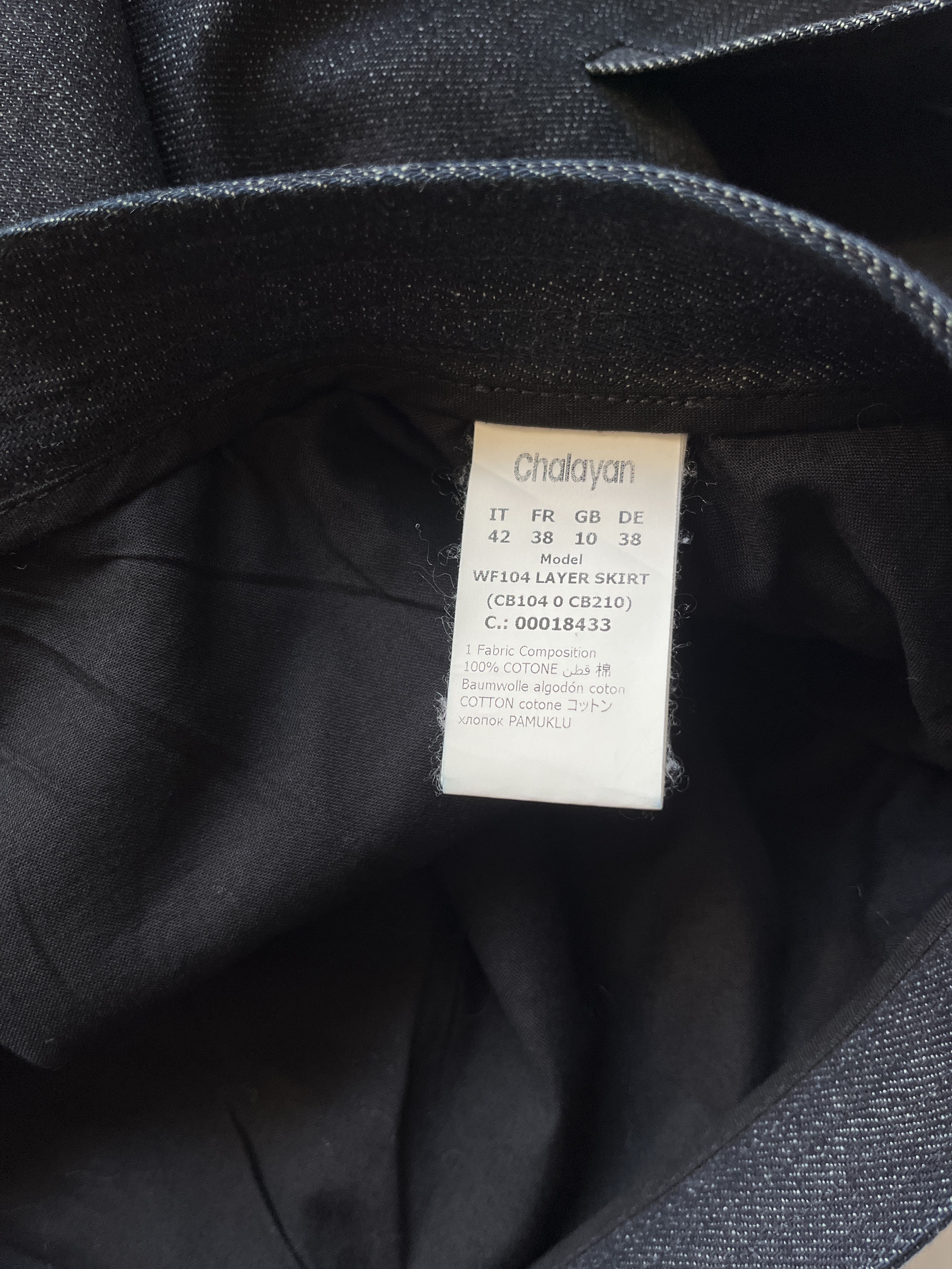 Hussein Chalayan ⚡️QUICK SALE⚡️Hussein Chalayan Dark Blue Denim Layer Skirt Size 28" / US 6 / IT 42 - 5 Thumbnail