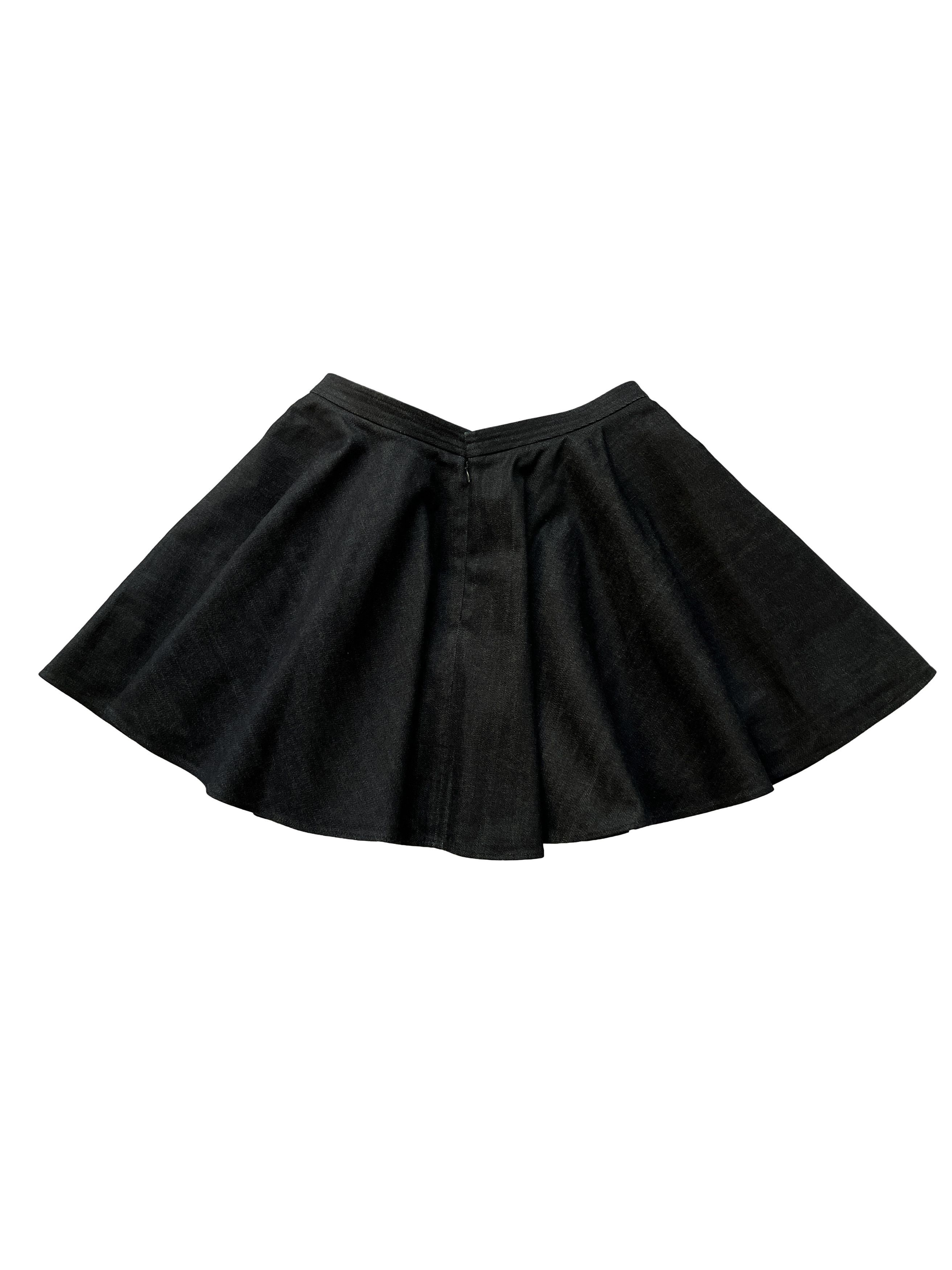 Hussein Chalayan ⚡️QUICK SALE⚡️Hussein Chalayan Dark Blue Denim Layer Skirt Size 28" / US 6 / IT 42 - 2 Thumbnail