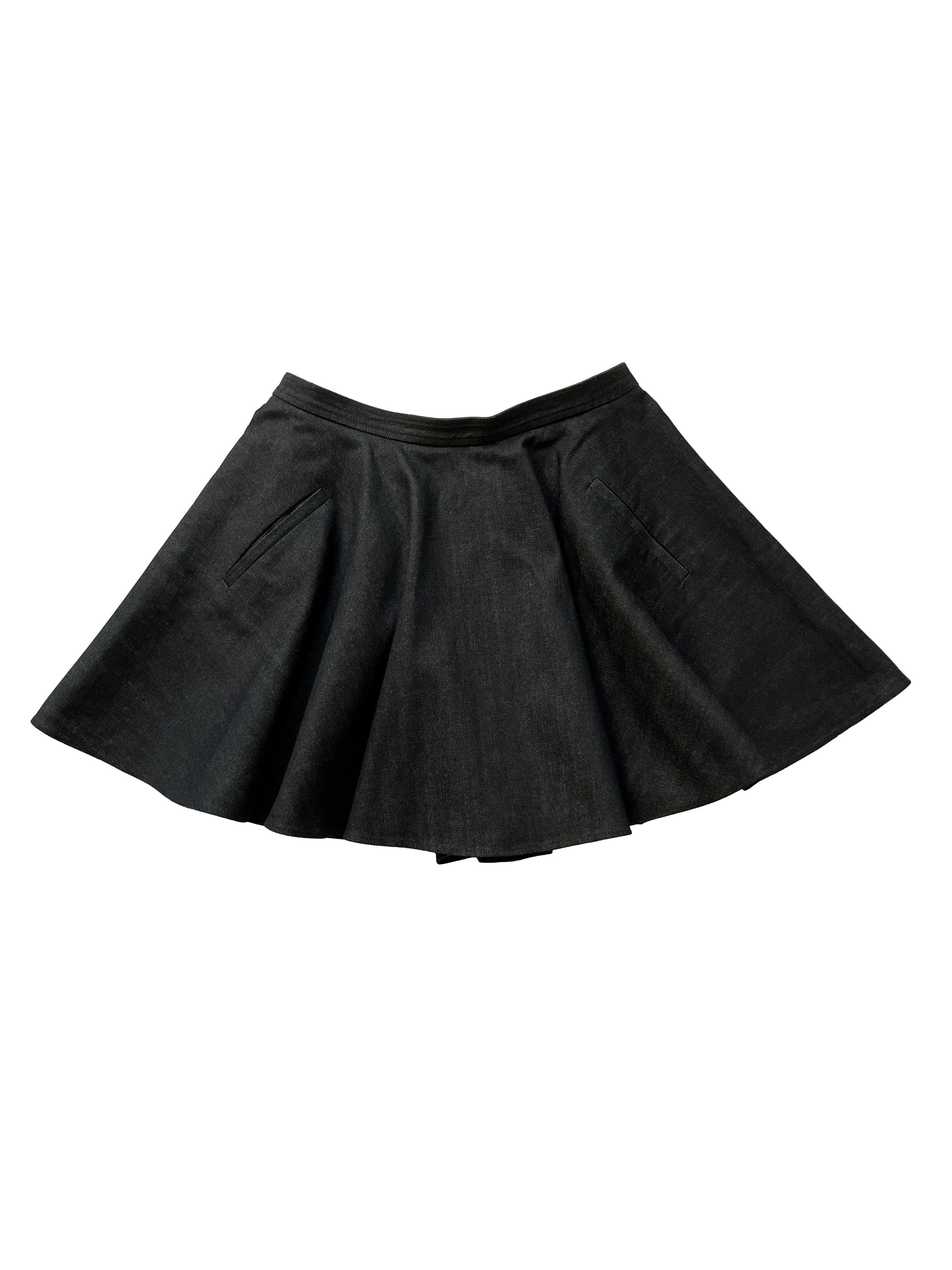 Hussein Chalayan ⚡️QUICK SALE⚡️Hussein Chalayan Dark Blue Denim Layer Skirt Size 28" / US 6 / IT 42 - 1 Thumbnail