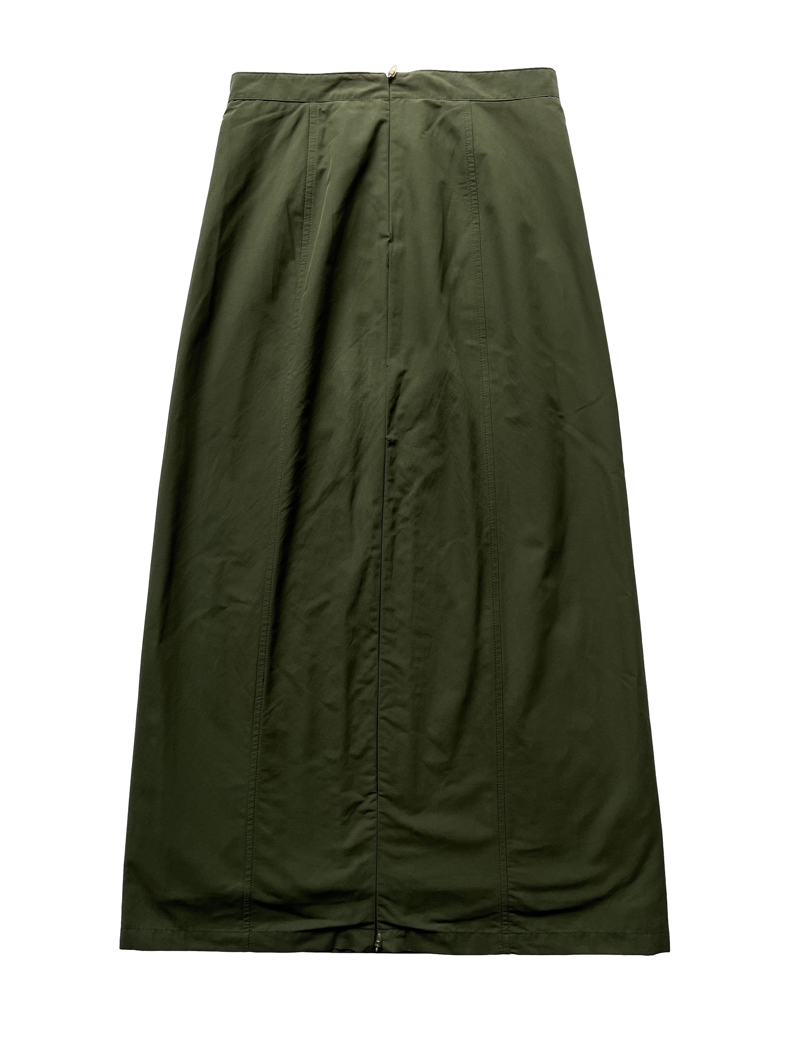 Mandarina Duck ⚡️QUICK SALE⚡️1990's Mandarina Duck Exowear Dark Green Skirt Size 27" / US 4 / IT 40 - 2 Thumbnail