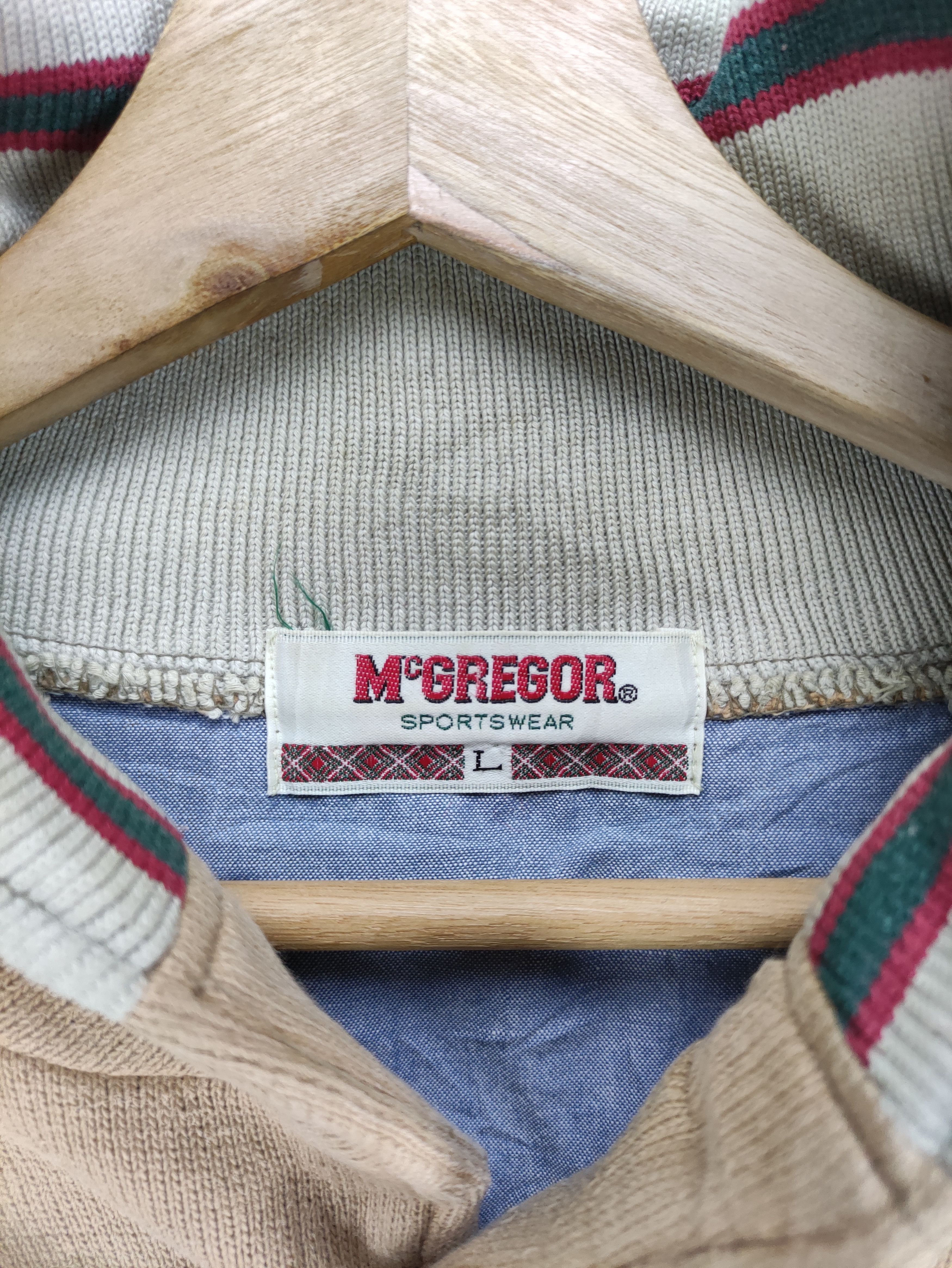 McGregor Steals🔥Vintage Sweatshirt Collar by Mcgregor Size US L / EU 52-54 / 3 - 3 Thumbnail