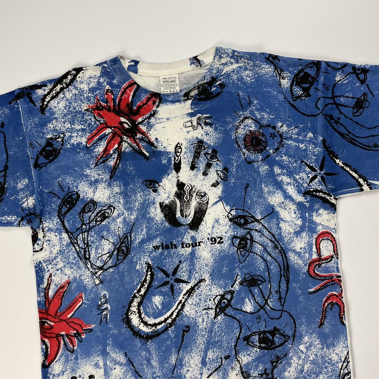 The Cure × Vintage Vintage The Cure Wish Tour 1992 All Over Print T-Shirt Size US L / EU 52-54 / 3 - 3 Thumbnail