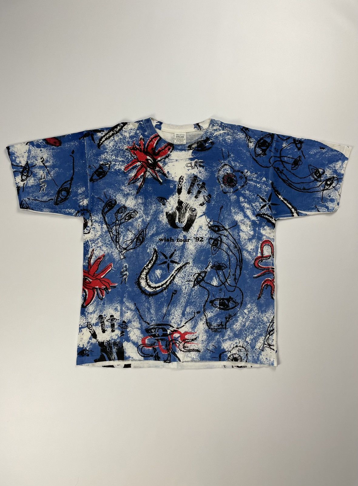The Cure × Vintage Vintage The Cure Wish Tour 1992 All Over Print T-Shirt Size US L / EU 52-54 / 3 - 1 Thumbnail