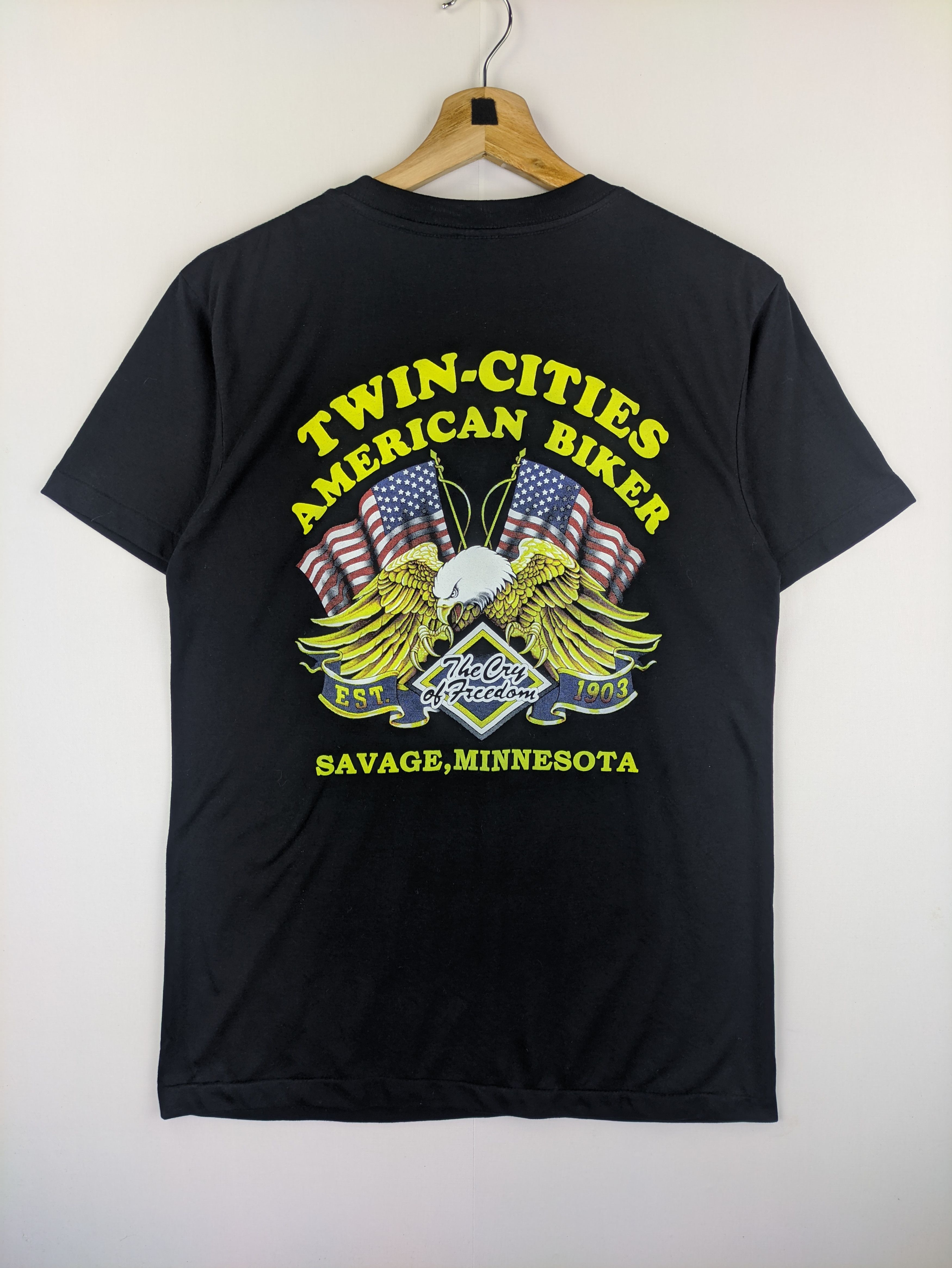 Japanese Brand Steals🔥T Shirt American Biker Twin Cities Tee Size US S / EU 44-46 / 1 - 2 Thumbnail
