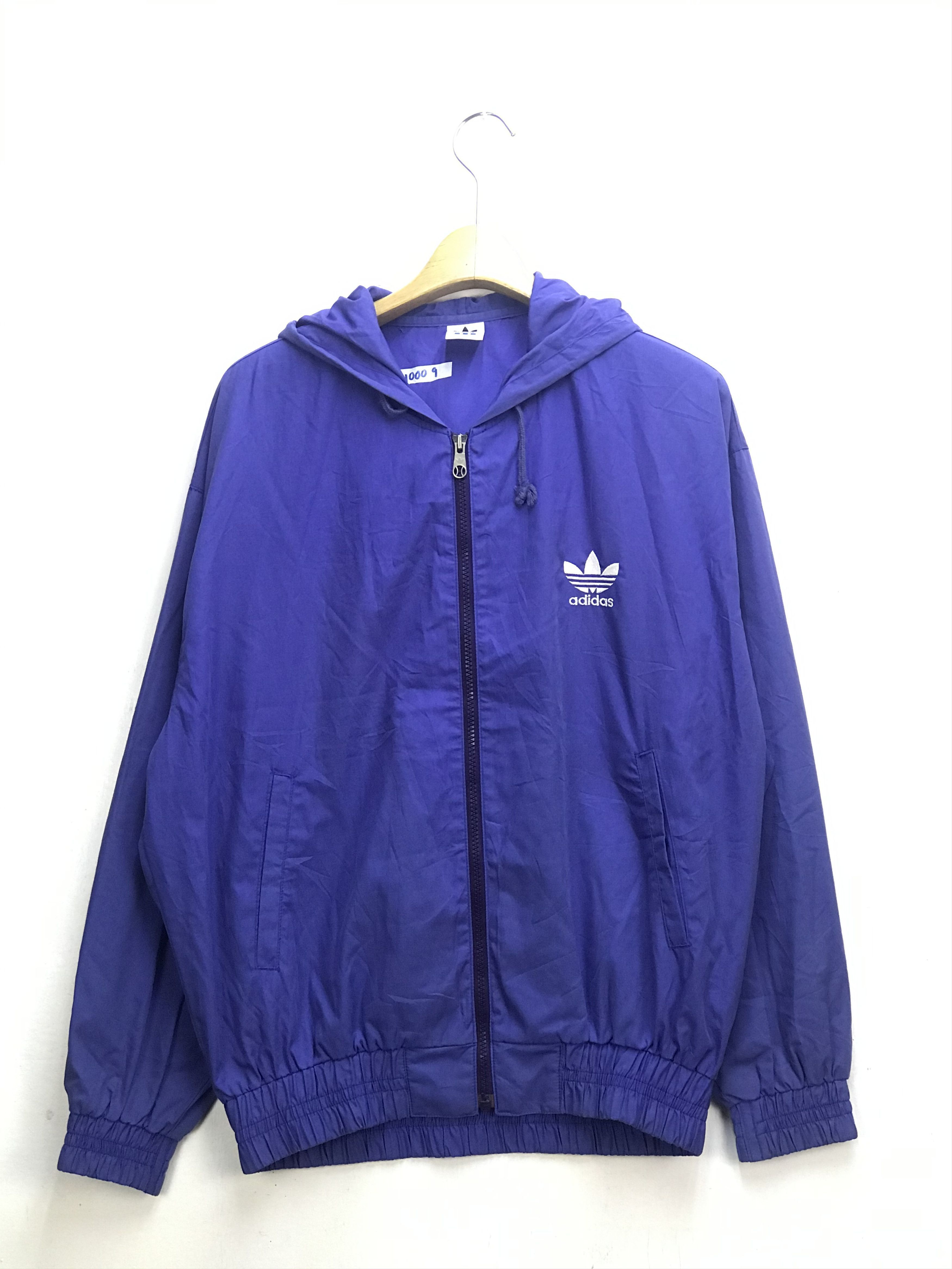 Adidas VINTAGE ADIDAS BIG LOGO THRASHED HOODIE Size US L / EU 52-54 / 3 - 2 Thumbnail