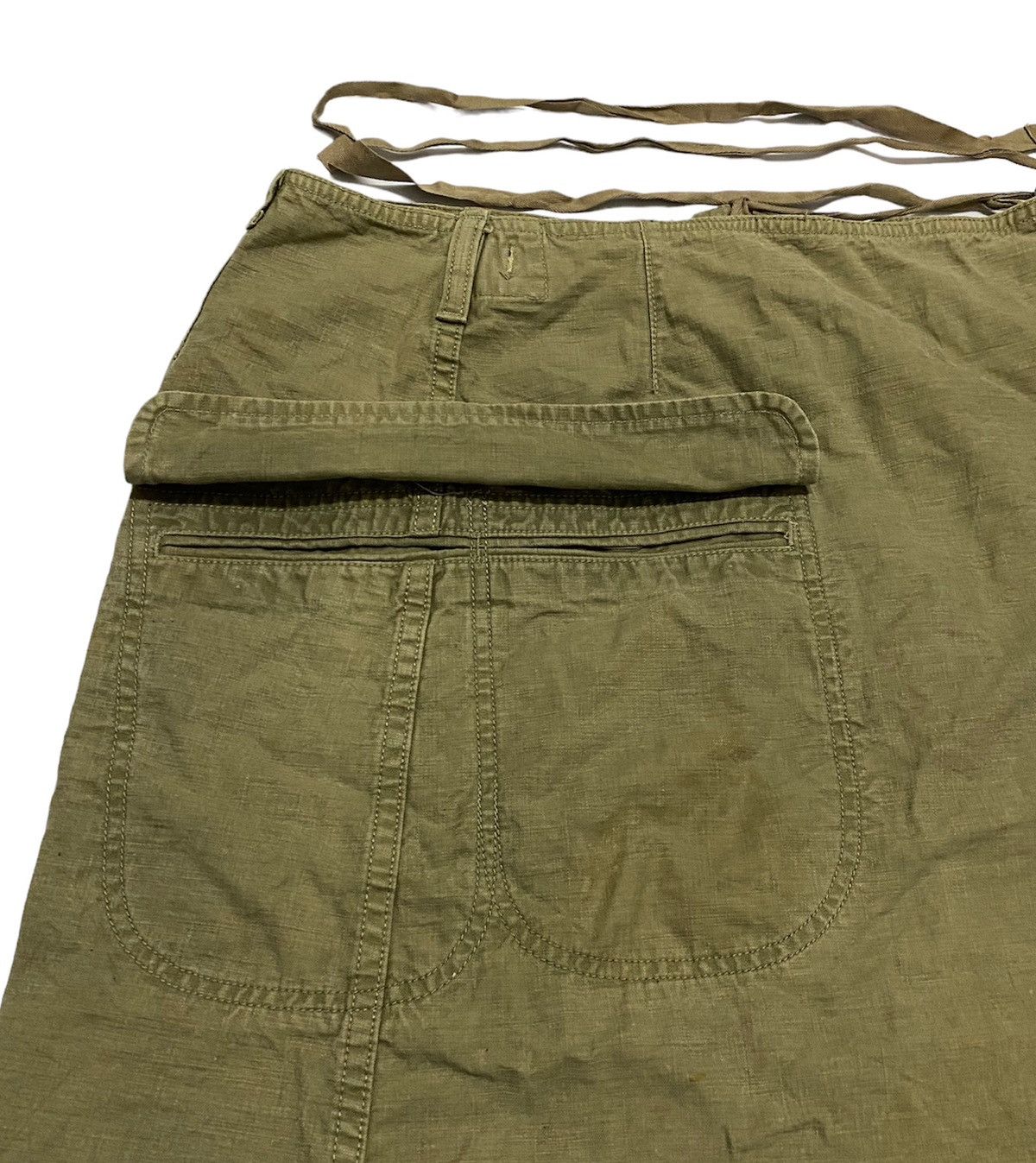 OMNIGOD Vintage Omnigod Oversize Army Green Cargo Skirt Size 32" / US 10 / IT 46 - 5 Thumbnail