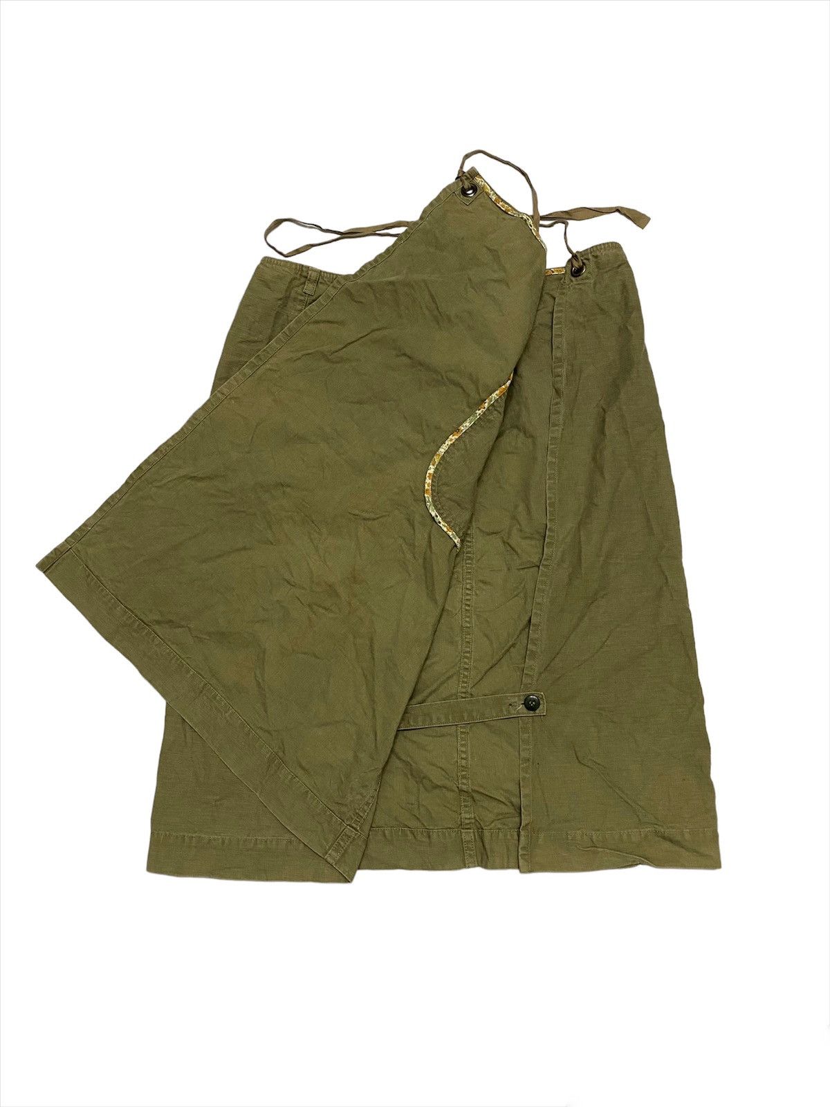 OMNIGOD Vintage Omnigod Oversize Army Green Cargo Skirt Size 32" / US 10 / IT 46 - 8 Thumbnail