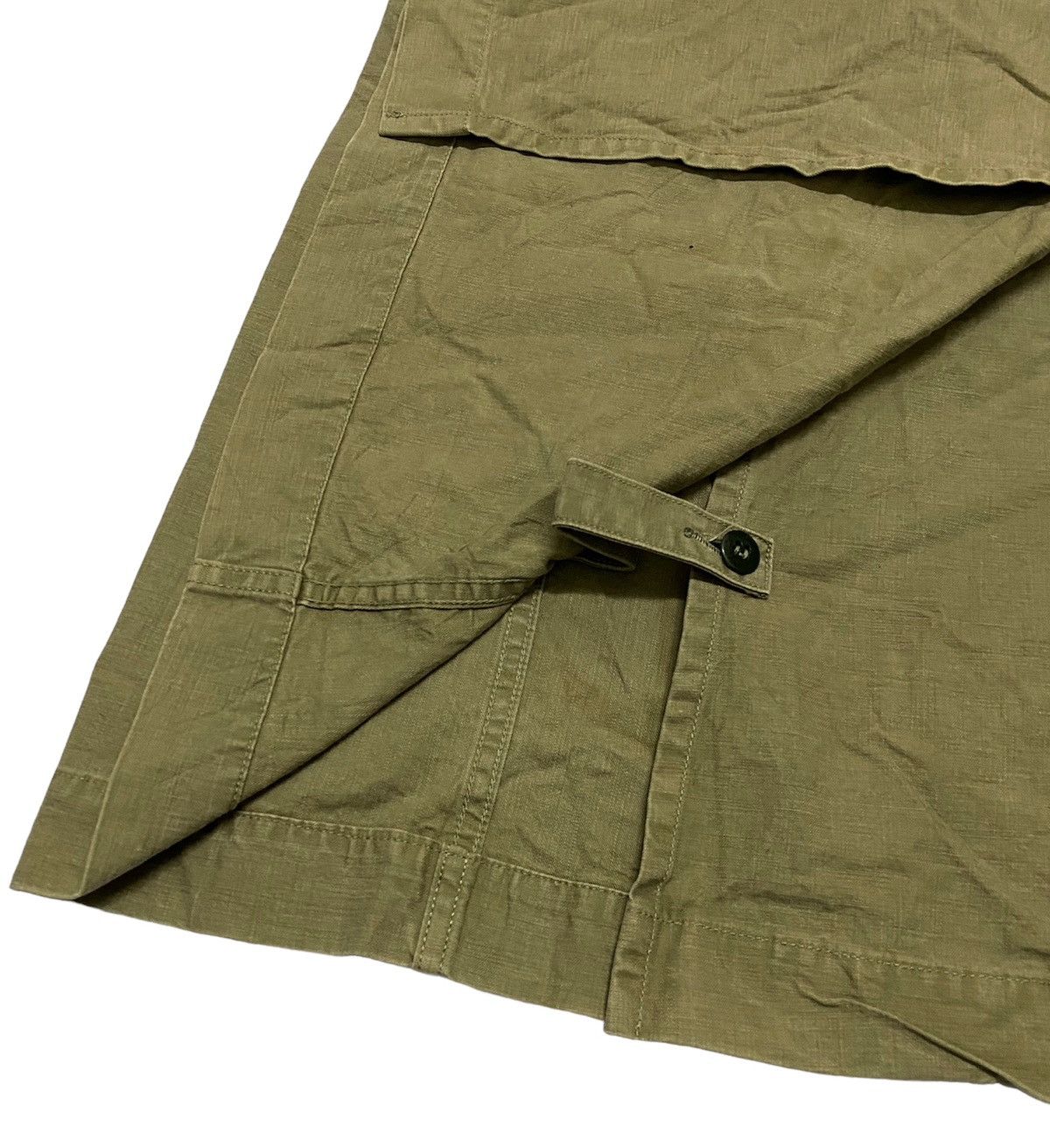 OMNIGOD Vintage Omnigod Oversize Army Green Cargo Skirt Size 32" / US 10 / IT 46 - 9 Thumbnail