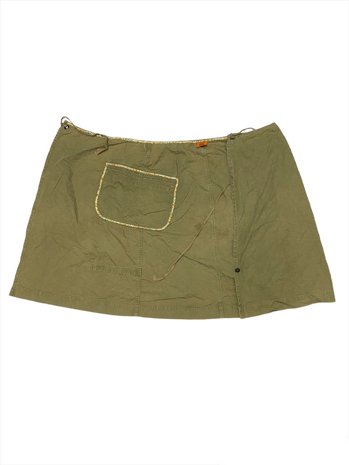 OMNIGOD Vintage Omnigod Oversize Army Green Cargo Skirt Size 32" / US 10 / IT 46 - 3 Thumbnail