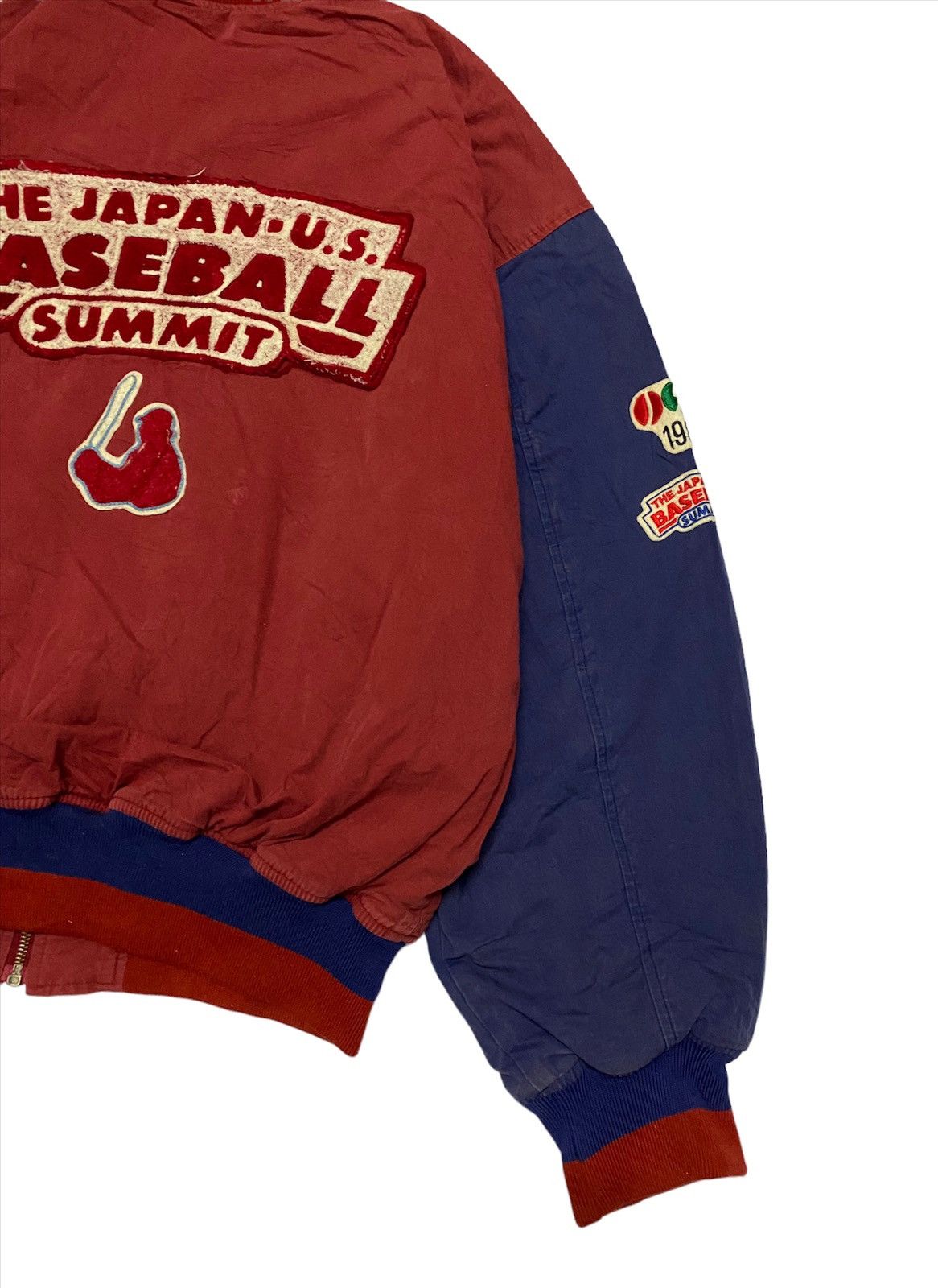 Japanese Brand Vtg PAPAS Baseball The Japan Us Multicolor Bomber jacket Size US XL / EU 56 / 4 - 10 Thumbnail