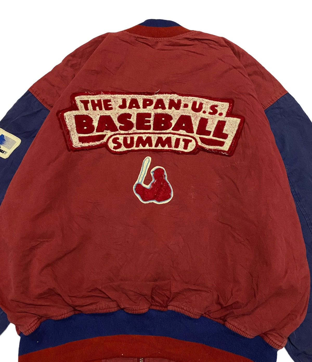 Japanese Brand Vtg PAPAS Baseball The Japan Us Multicolor Bomber jacket Size US XL / EU 56 / 4 - 9 Thumbnail