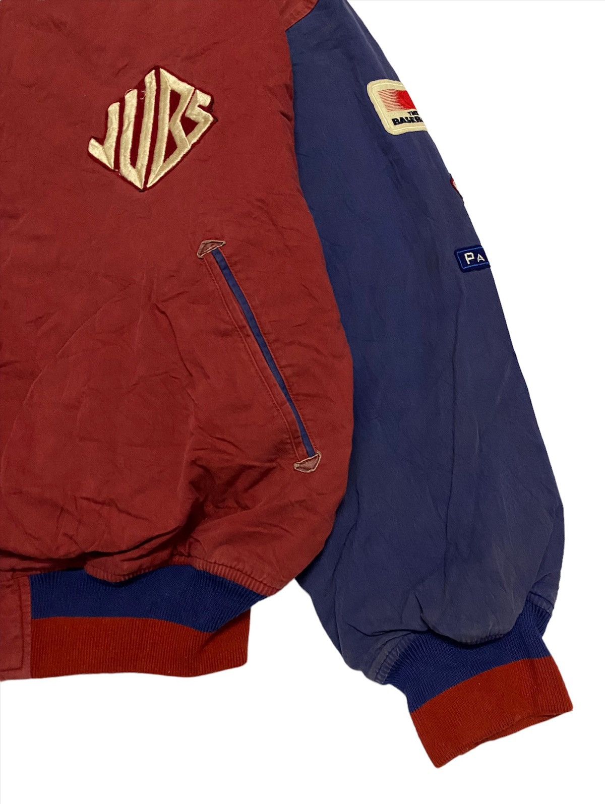 Japanese Brand Vtg PAPAS Baseball The Japan Us Multicolor Bomber jacket Size US XL / EU 56 / 4 - 7 Thumbnail