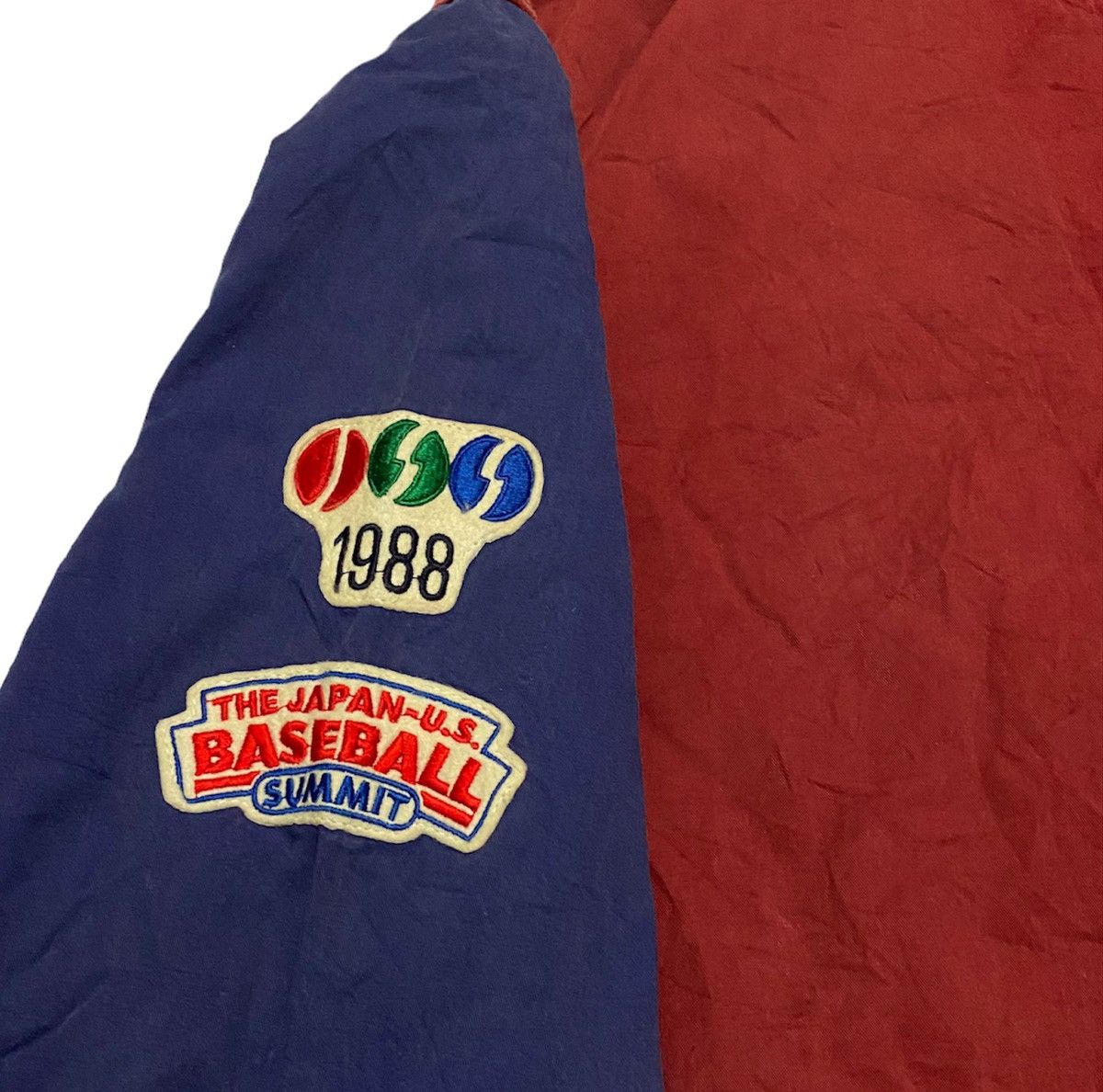 Japanese Brand Vtg PAPAS Baseball The Japan Us Multicolor Bomber jacket Size US XL / EU 56 / 4 - 11 Thumbnail
