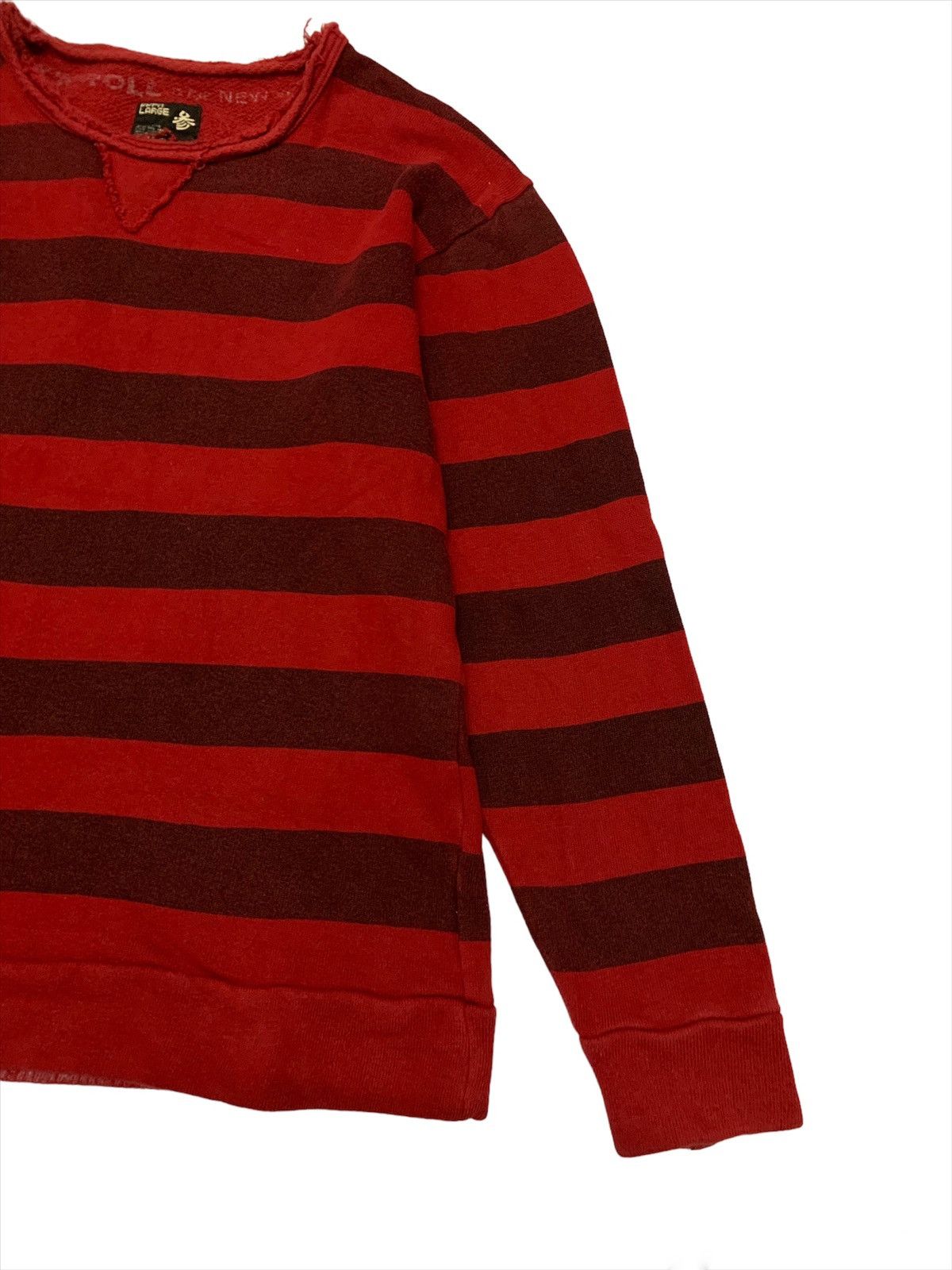 Designer × PPFM Vintage PPFM Striped Punk Design Sweatshirt Size US L / EU 52-54 / 3 - 3 Thumbnail