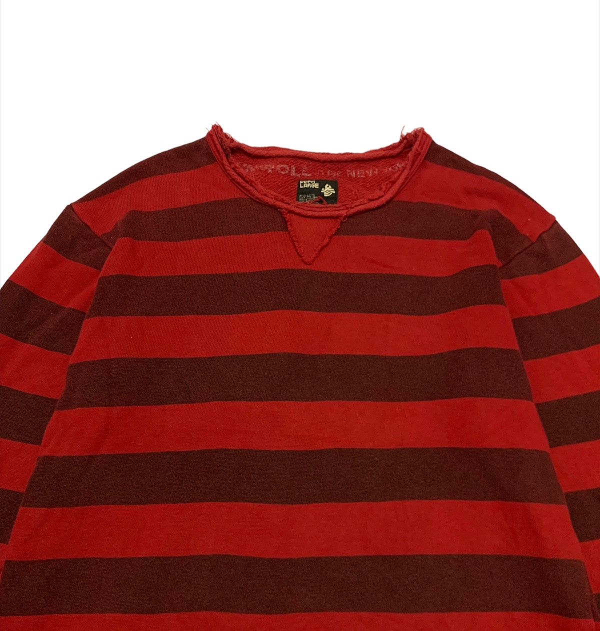 Designer × PPFM Vintage PPFM Striped Punk Design Sweatshirt Size US L / EU 52-54 / 3 - 4 Thumbnail