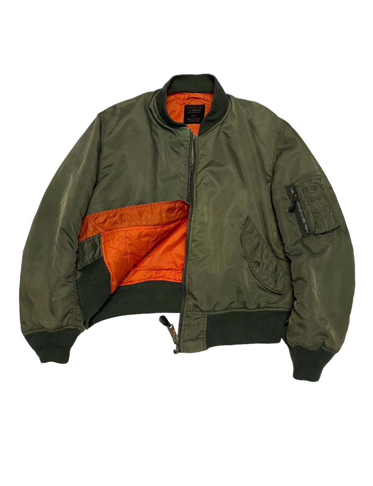 Vintage Army Air Forces MA 1 Flying Men Bomber Jacket