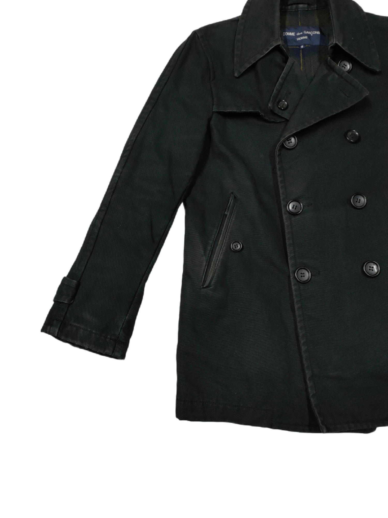 Comme des Garcons 🔥CdGH DUCK CANVAS DOUBLE BREAST JACKETS Size US S / EU 44-46 / 1 - 3 Thumbnail