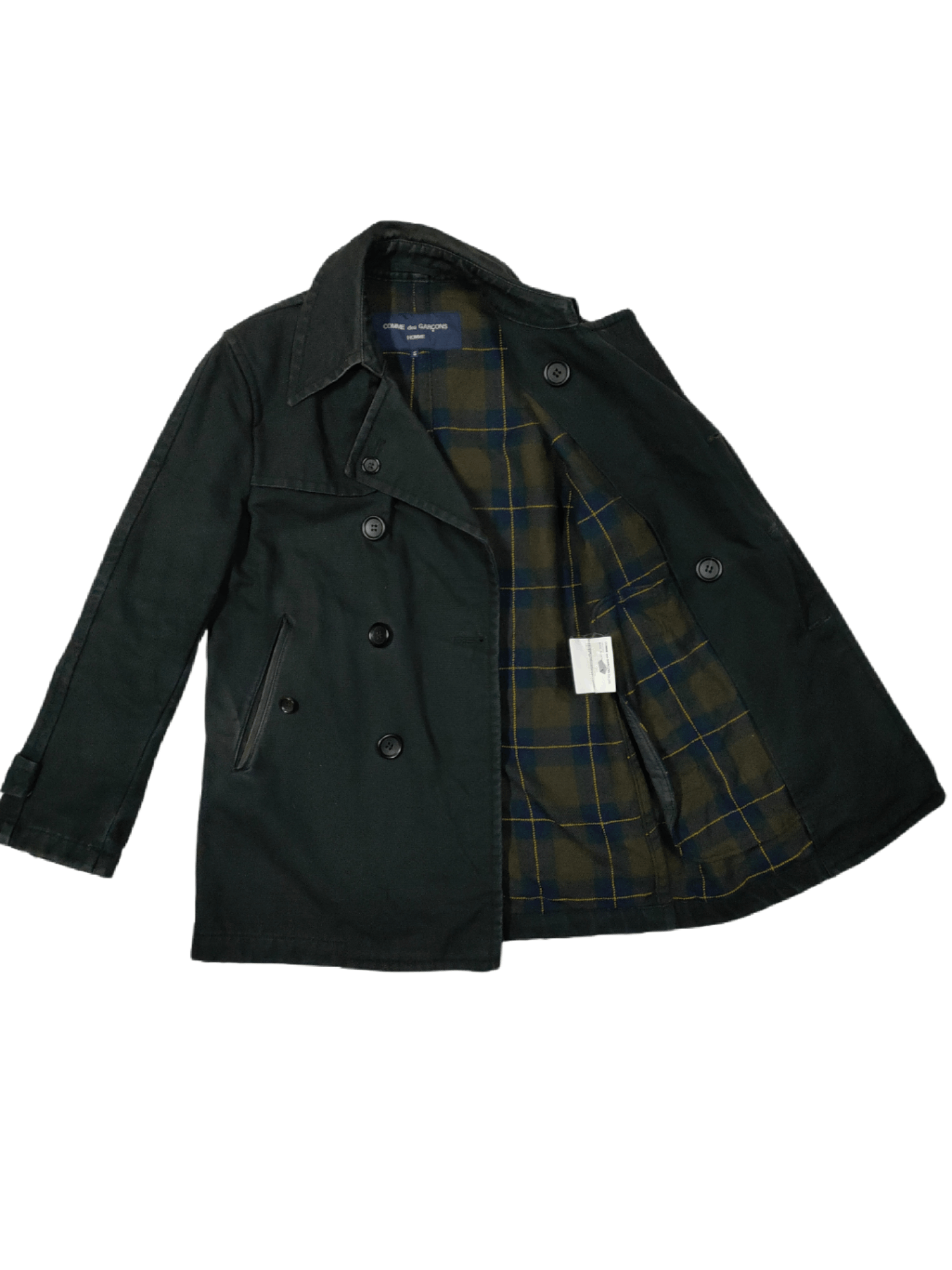 Comme des Garcons 🔥CdGH DUCK CANVAS DOUBLE BREAST JACKETS Size US S / EU 44-46 / 1 - 2 Thumbnail