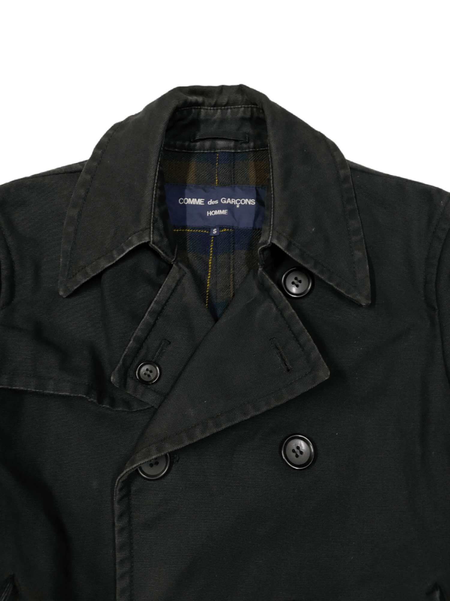 Comme des Garcons 🔥CdGH DUCK CANVAS DOUBLE BREAST JACKETS Size US S / EU 44-46 / 1 - 8 Thumbnail