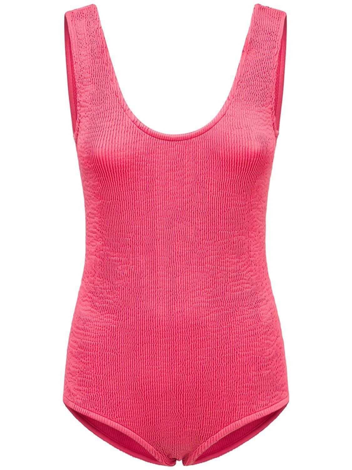 Bottega Veneta BOTTEGA VENETA crinkle pink one piece swimsuit swimwear 44 q Size 30" / US 8 / IT 44 - 2 Thumbnail