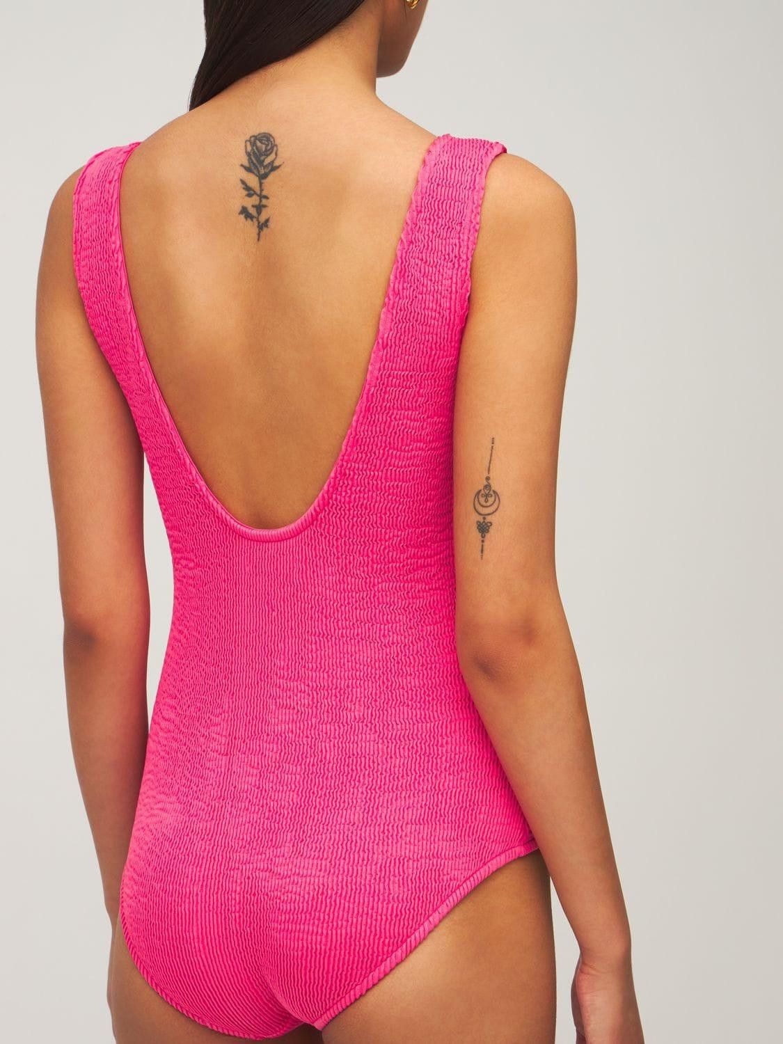 Bottega Veneta BOTTEGA VENETA crinkle pink one piece swimsuit swimwear 44 q Size 30" / US 8 / IT 44 - 3 Thumbnail