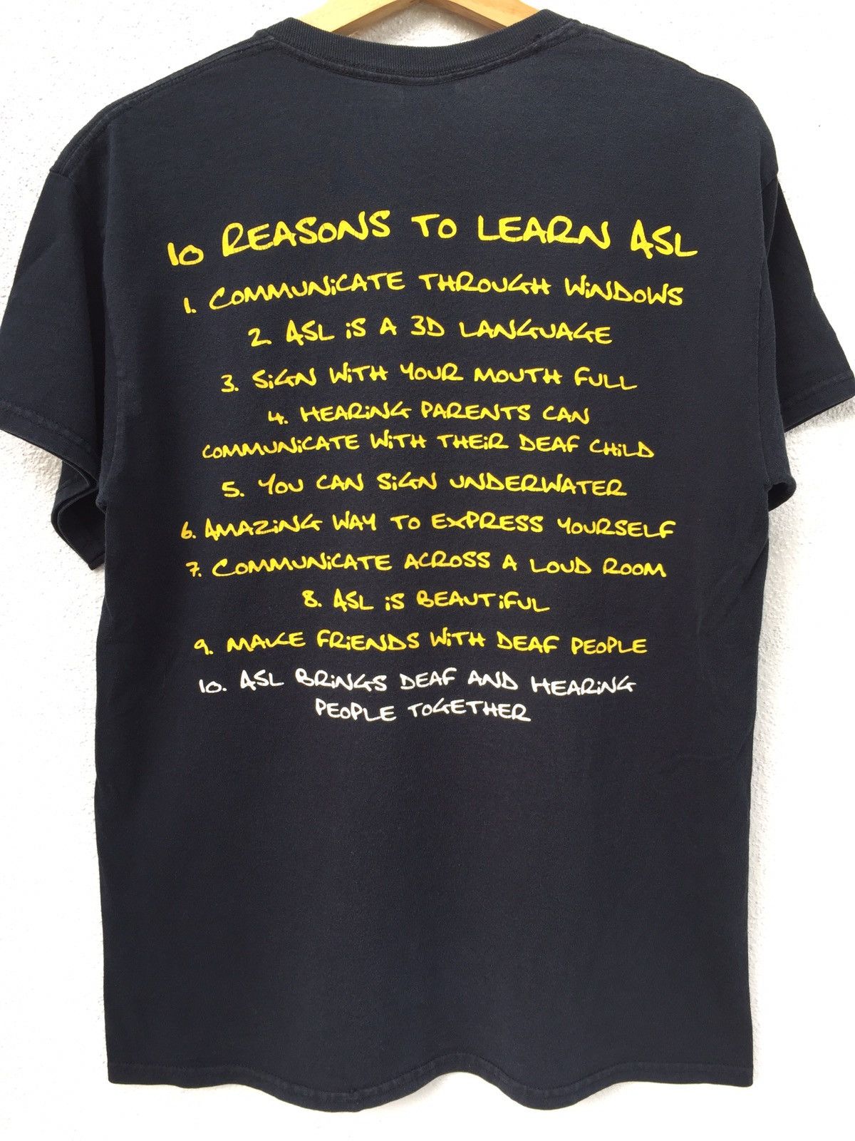 American Stitch AMERICAN SIGN LANGUAGE CLUB T-SHIRTS Size US M / EU 48-50 / 2 - 4 Thumbnail