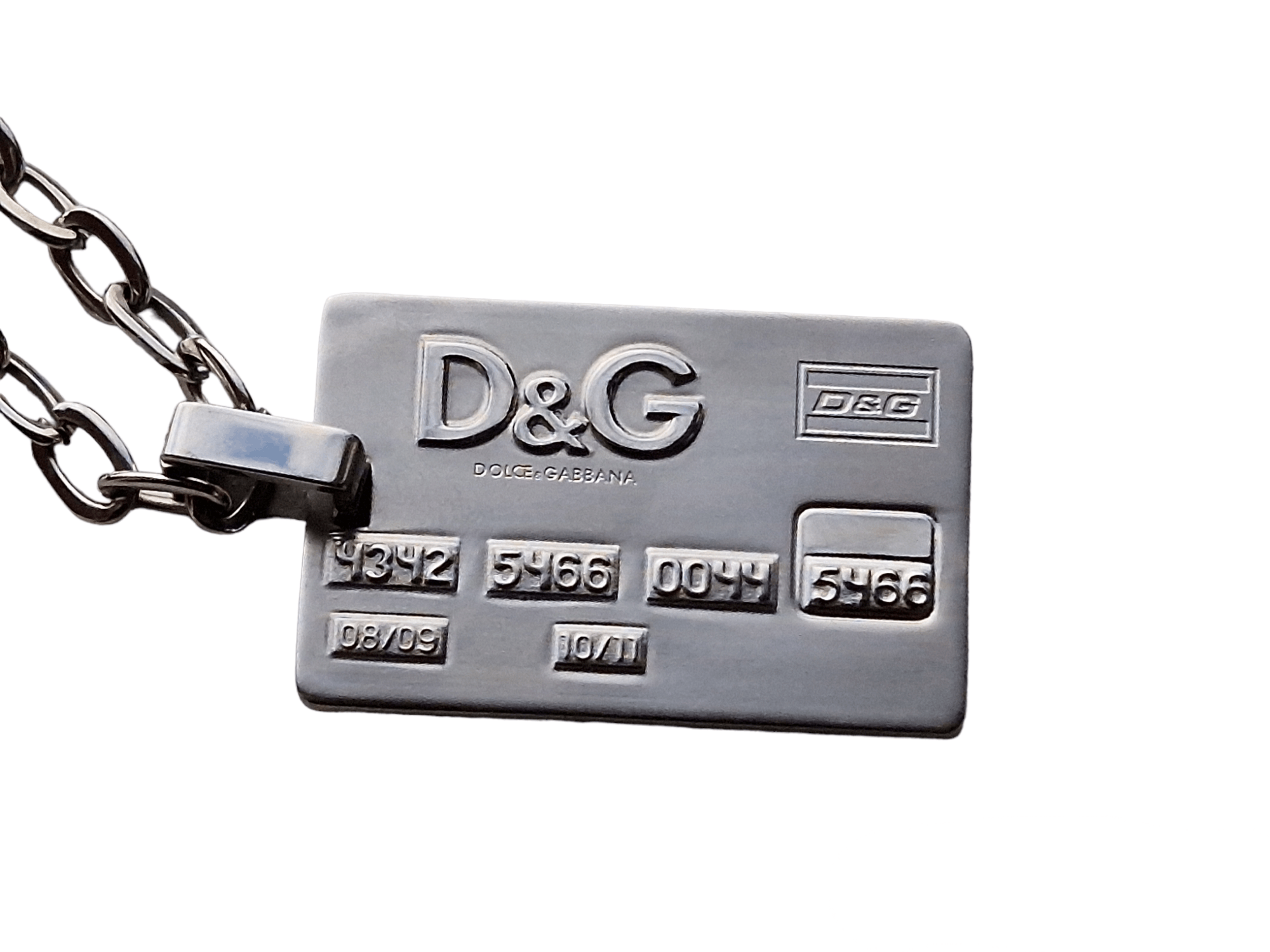 Dolce & Gabbana Dolce & Gabbana Credit Card Necklace Size ONE SIZE - 2 Thumbnail
