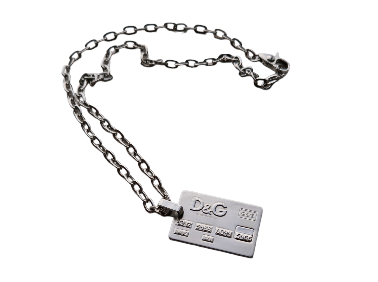 Dolce & Gabbana Dolce & Gabbana Credit Card Necklace Size ONE SIZE - 1 Thumbnail