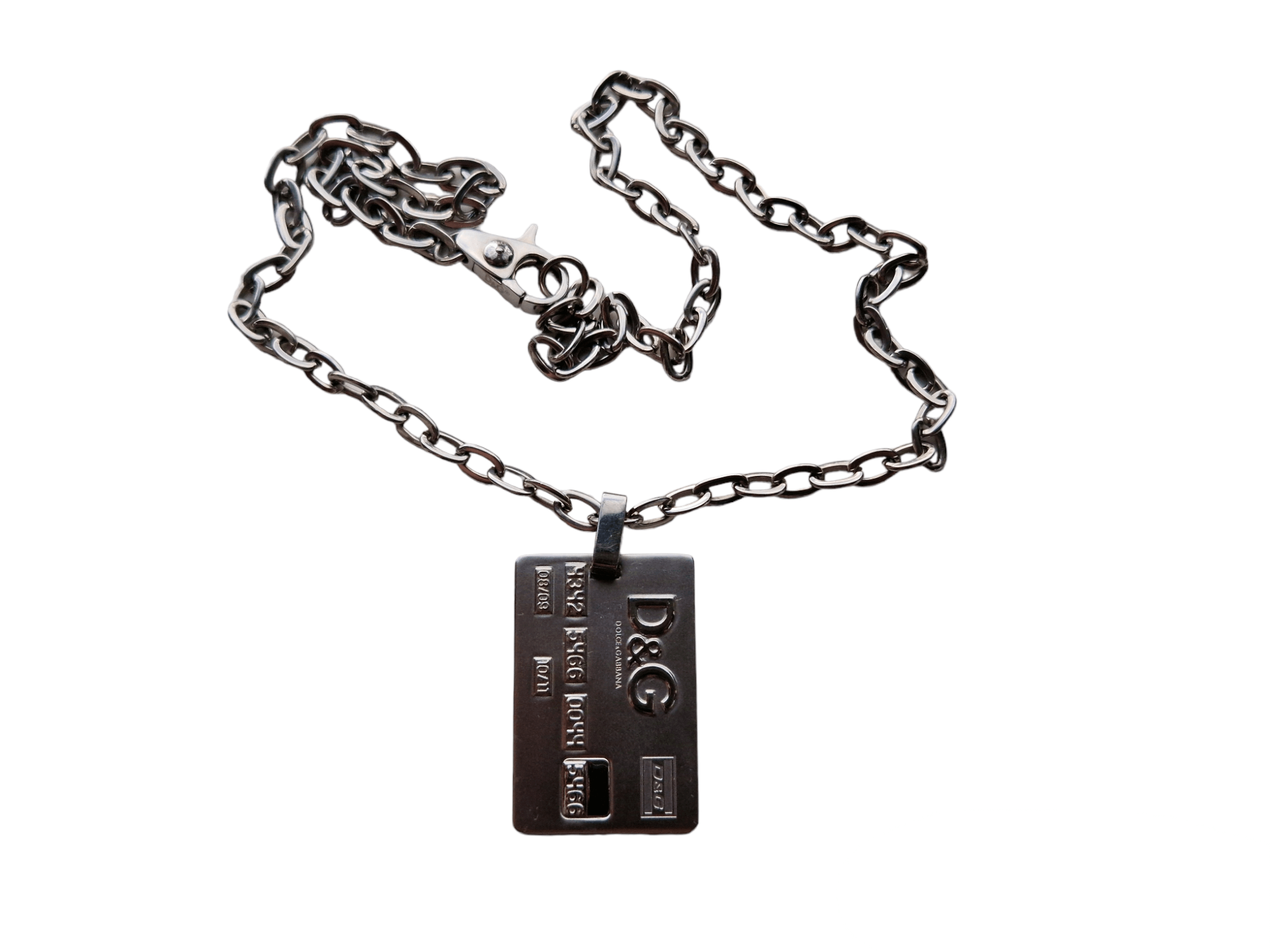 Dolce & Gabbana Dolce & Gabbana Credit Card Necklace Size ONE SIZE - 3 Thumbnail