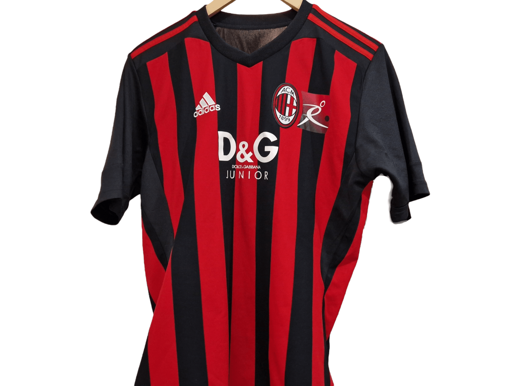 Image of Adidas x Drain Gang Ac Milan × D&g × Drain Gang Jersey in Red, Men's (Size Small)