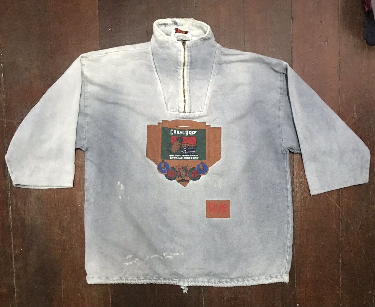 Vintage Vintage dole hawaii distressed denim half zipper shirt Size US L / EU 52-54 / 3 - 1 Thumbnail