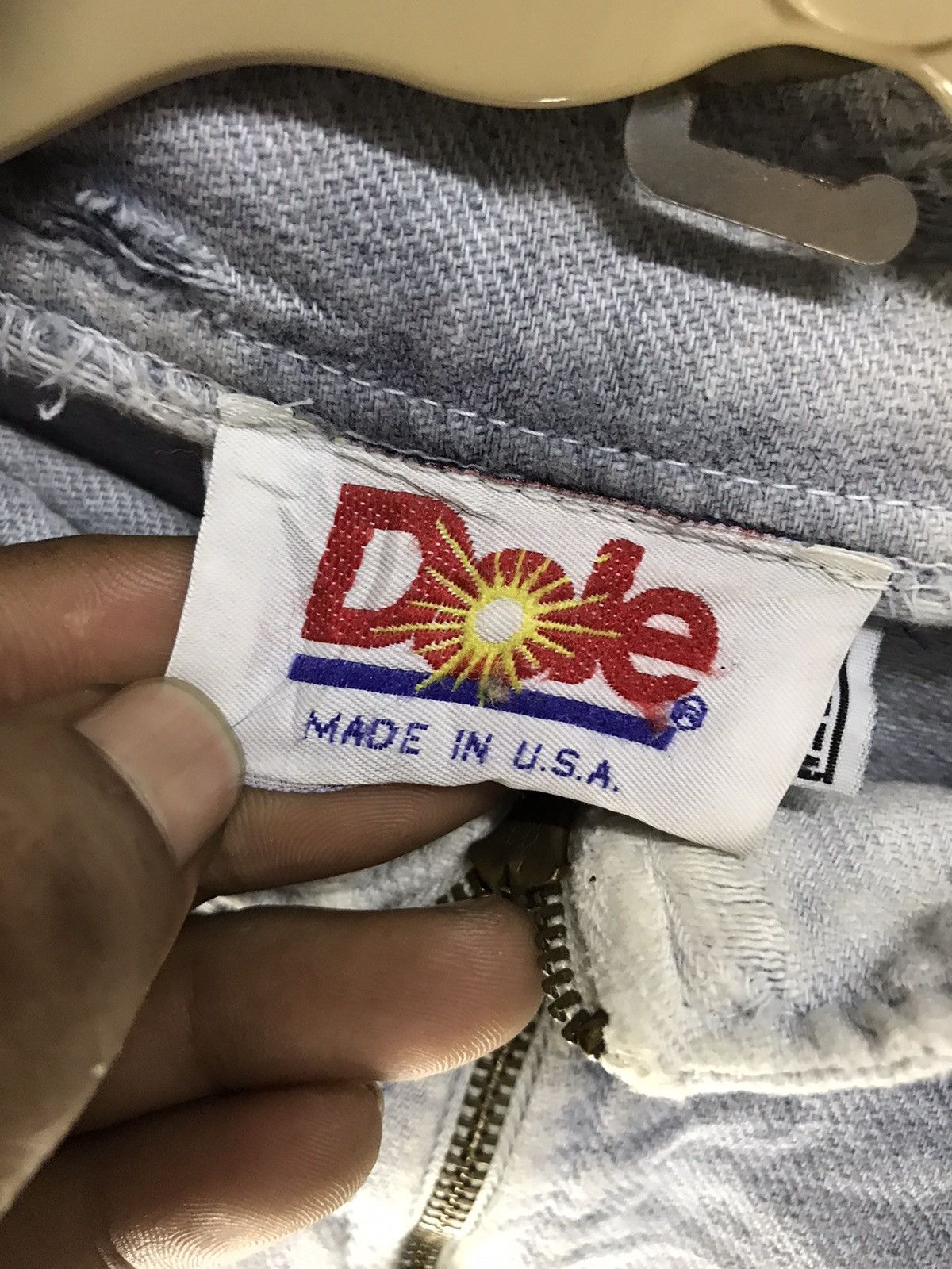 Vintage Vintage dole hawaii distressed denim half zipper shirt Size US L / EU 52-54 / 3 - 4 Thumbnail