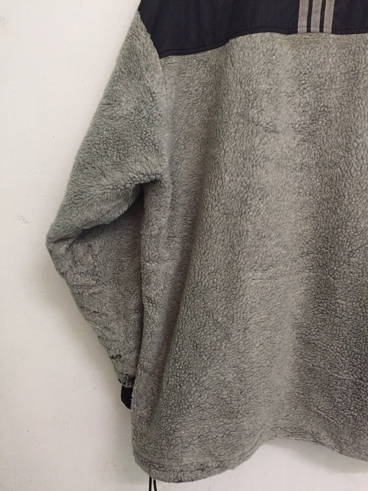 Adidas Adidas 3 Stripes Fleece Zipper Jacket MADE IN JAPAN Size US L / EU 52-54 / 3 - 13 Thumbnail
