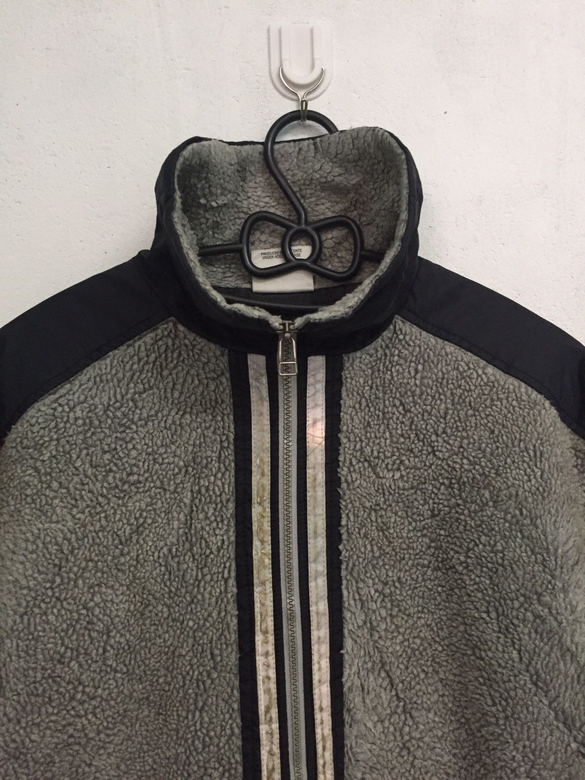 Adidas Adidas 3 Stripes Fleece Zipper Jacket MADE IN JAPAN Size US L / EU 52-54 / 3 - 6 Thumbnail