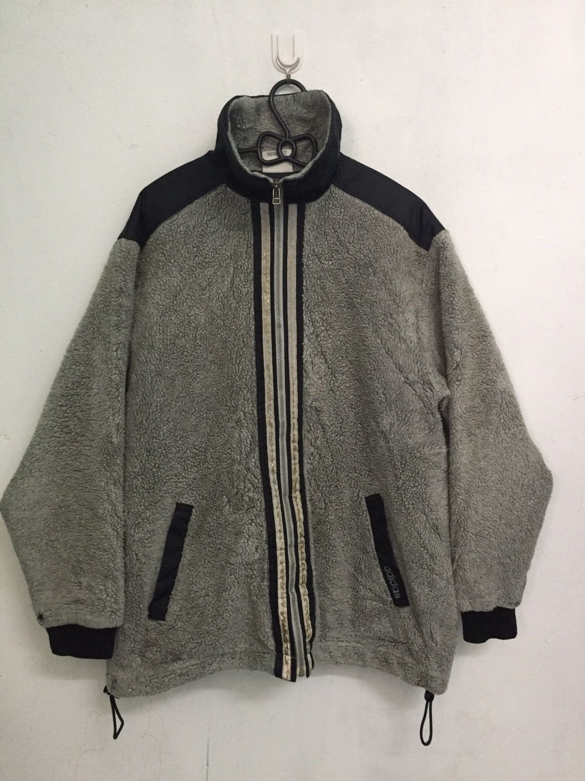 Adidas Adidas 3 Stripes Fleece Zipper Jacket MADE IN JAPAN Size US L / EU 52-54 / 3 - 1 Thumbnail