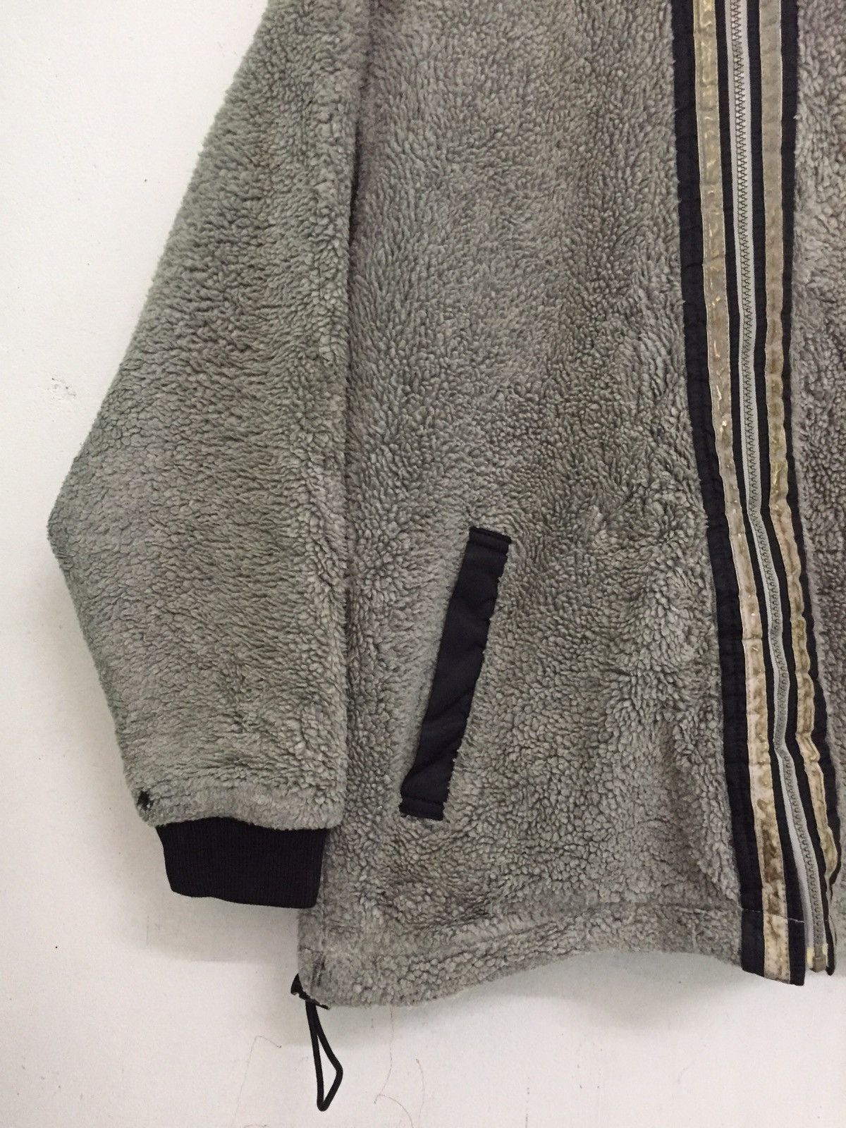 Adidas Adidas 3 Stripes Fleece Zipper Jacket MADE IN JAPAN Size US L / EU 52-54 / 3 - 3 Thumbnail