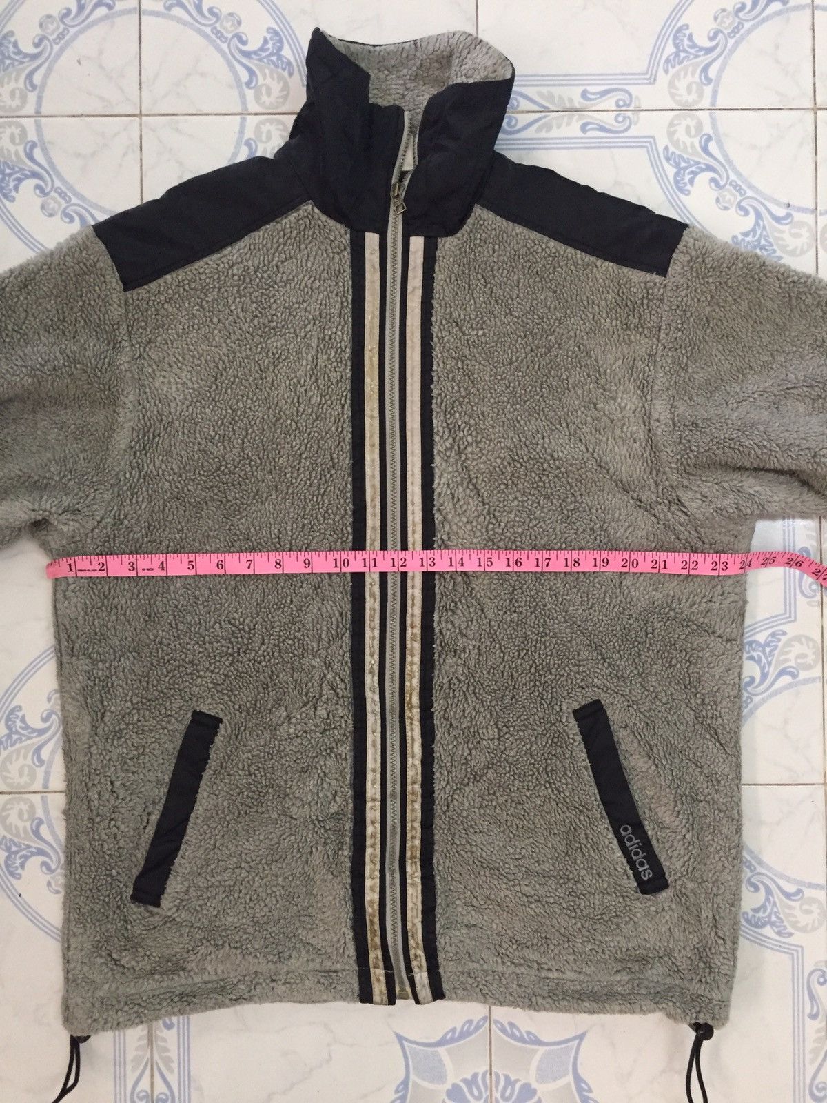 Adidas Adidas 3 Stripes Fleece Zipper Jacket MADE IN JAPAN Size US L / EU 52-54 / 3 - 22 Thumbnail