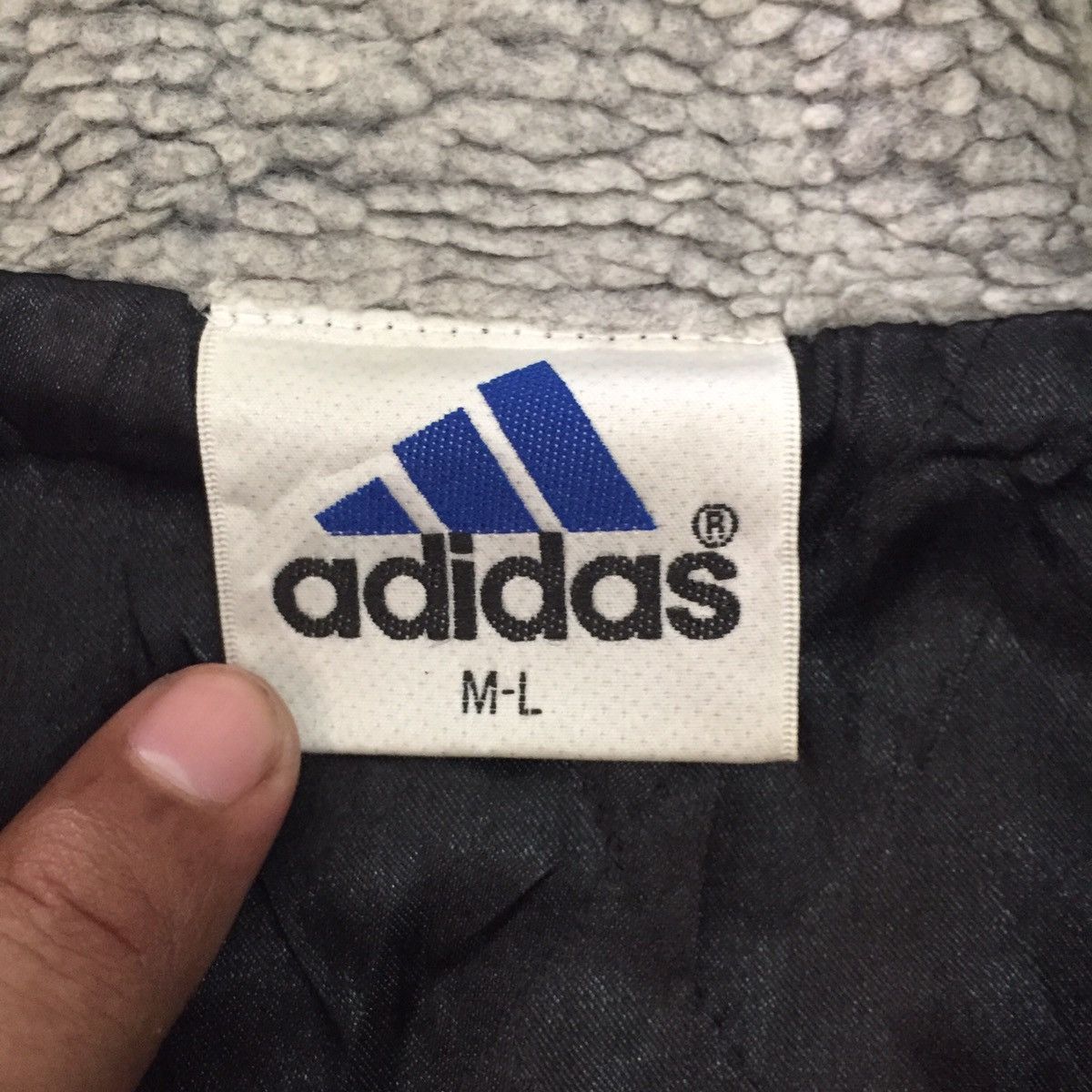 Adidas Adidas 3 Stripes Fleece Zipper Jacket MADE IN JAPAN Size US L / EU 52-54 / 3 - 15 Thumbnail