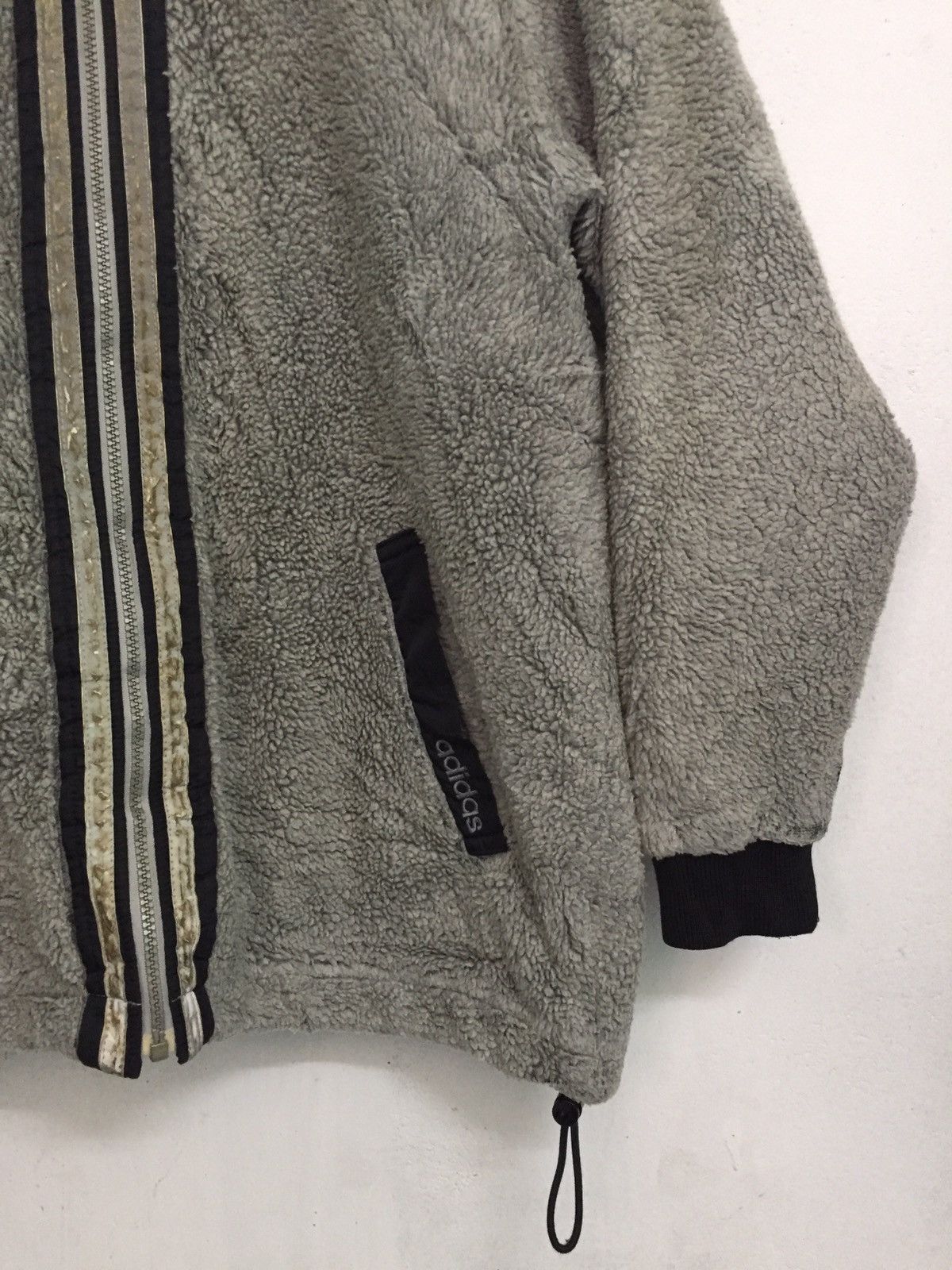 Adidas Adidas 3 Stripes Fleece Zipper Jacket MADE IN JAPAN Size US L / EU 52-54 / 3 - 2 Thumbnail
