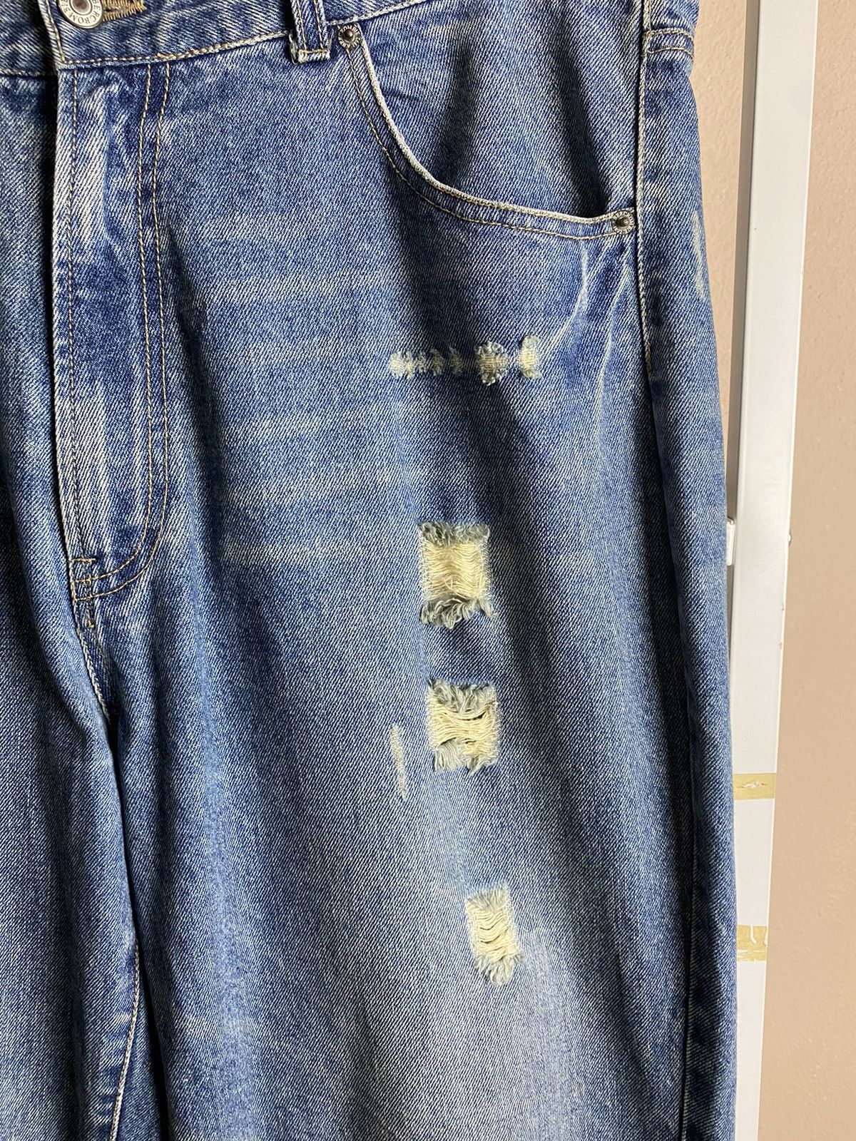 Abercrombie & Fitch Vintage Distressed Abercombie & Fitch Patchwork Baggy Jeans Size US 39 - 6 Thumbnail
