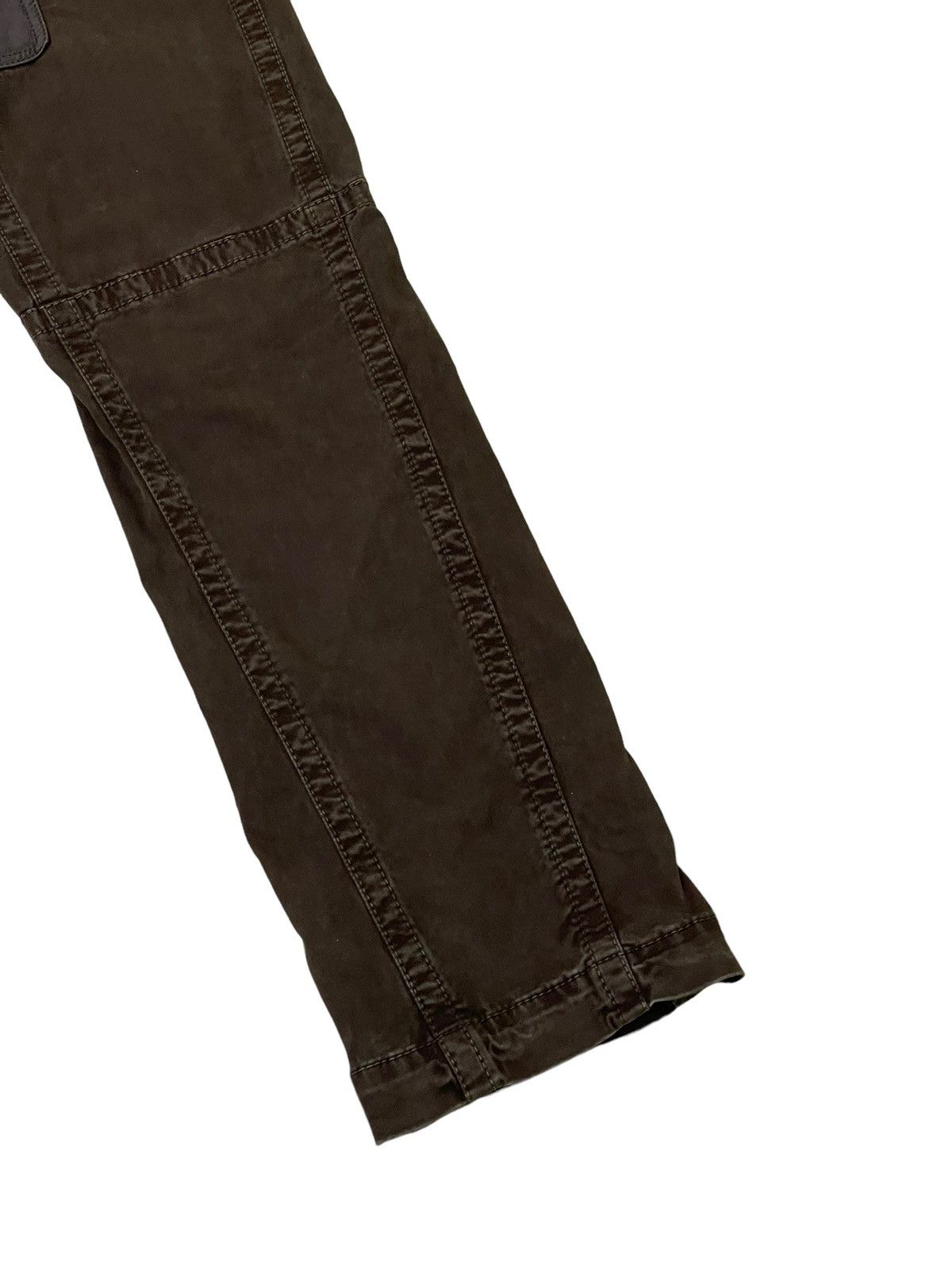Japanese Brand Slim Biker Chinook Stretch Hybrid Moleskin Leather 1🟦2 Size US 31 - 5 Thumbnail