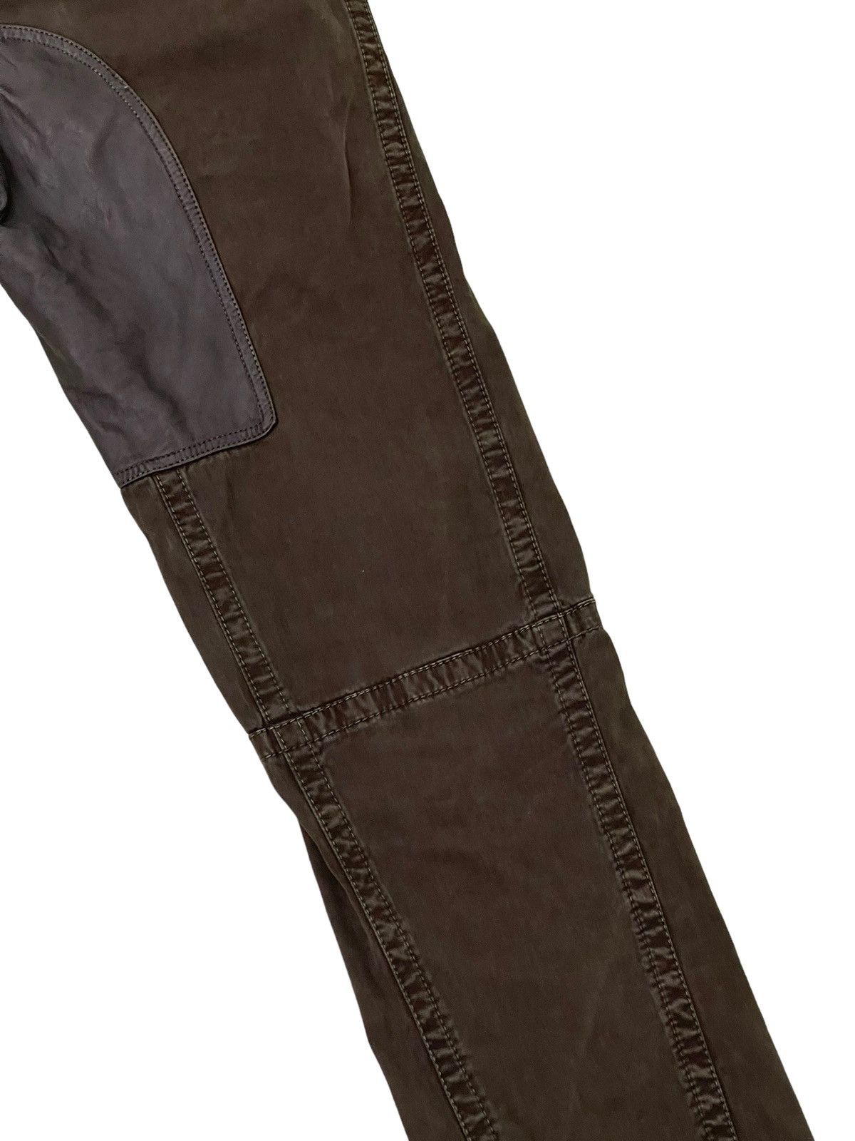 Japanese Brand Slim Biker Chinook Stretch Hybrid Moleskin Leather 1🟦2 Size US 31 - 8 Thumbnail